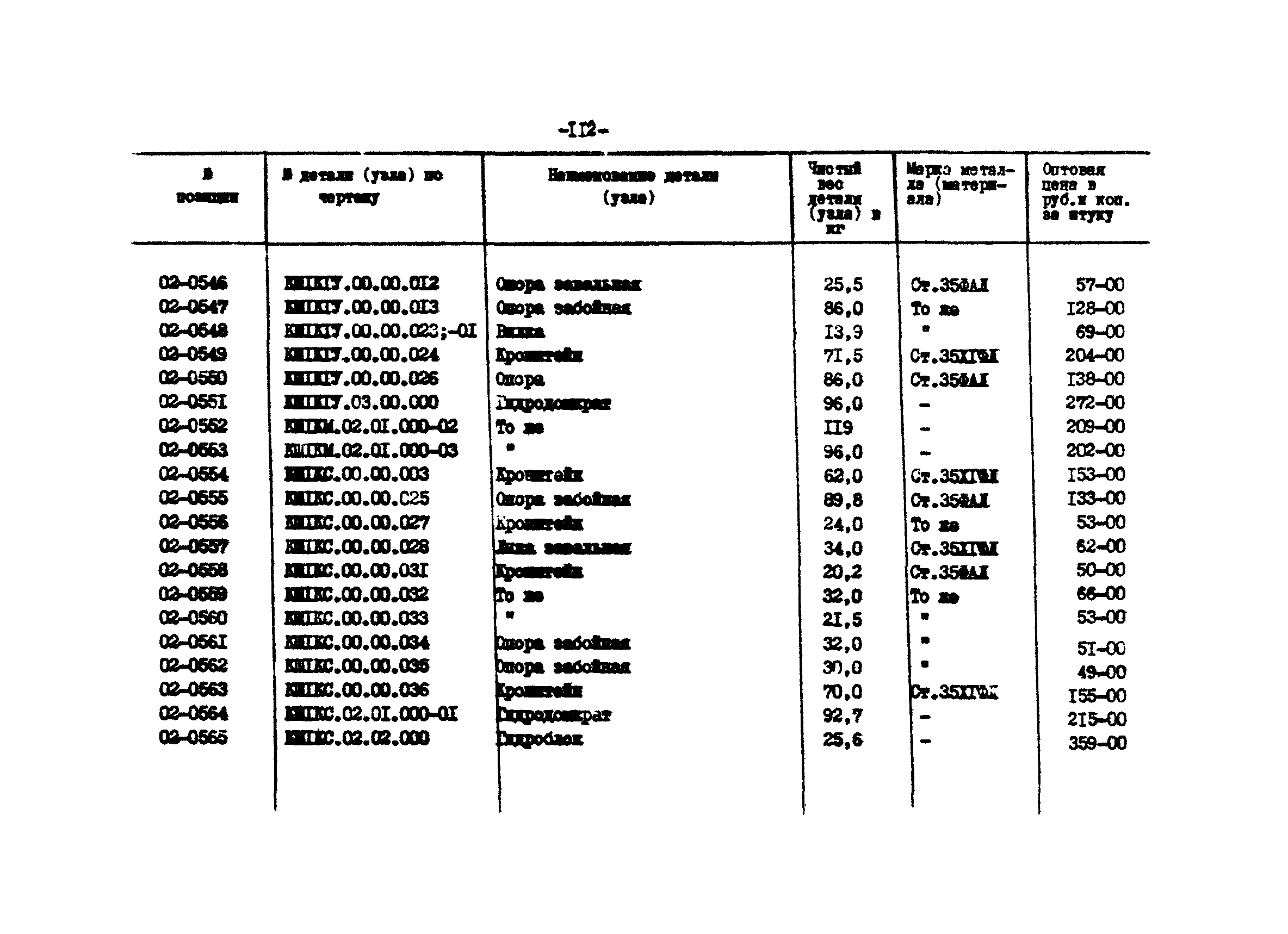 Прейскурант 27-01-44