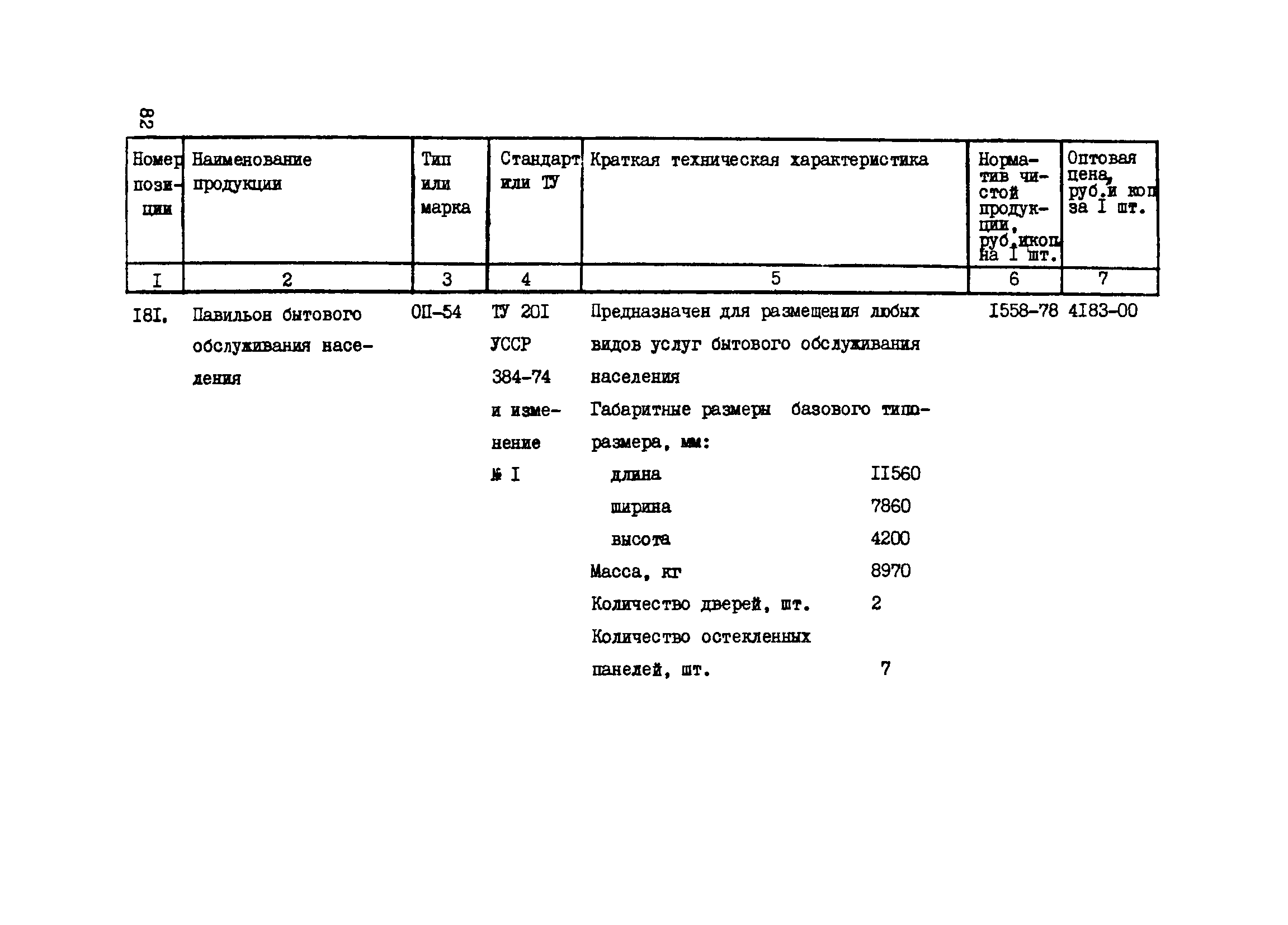 Прейскурант 24-18-44