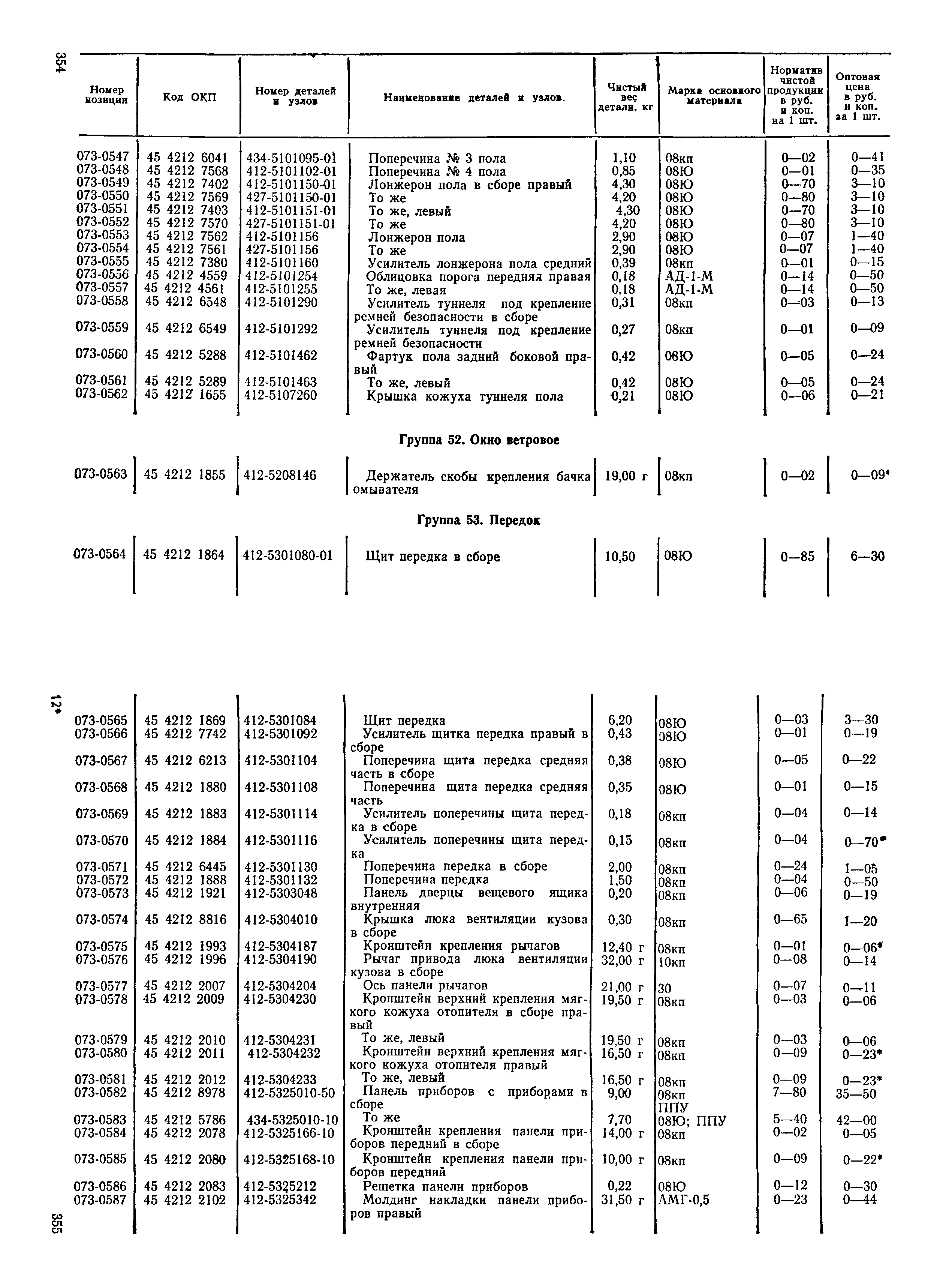 Прейскурант 27-07