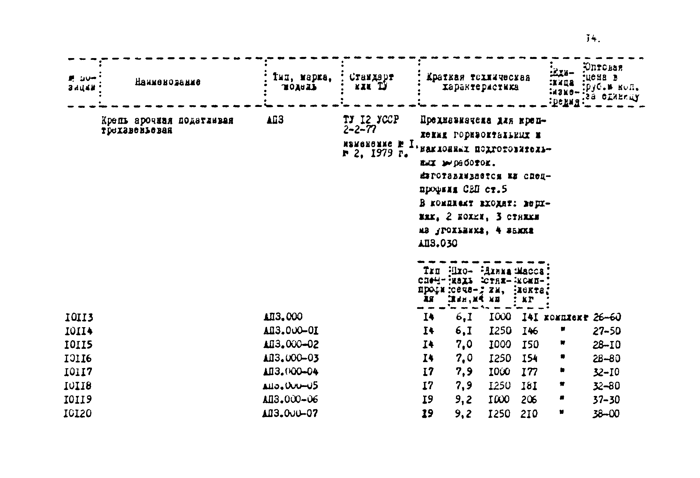 Прейскурант 24-18-44-02