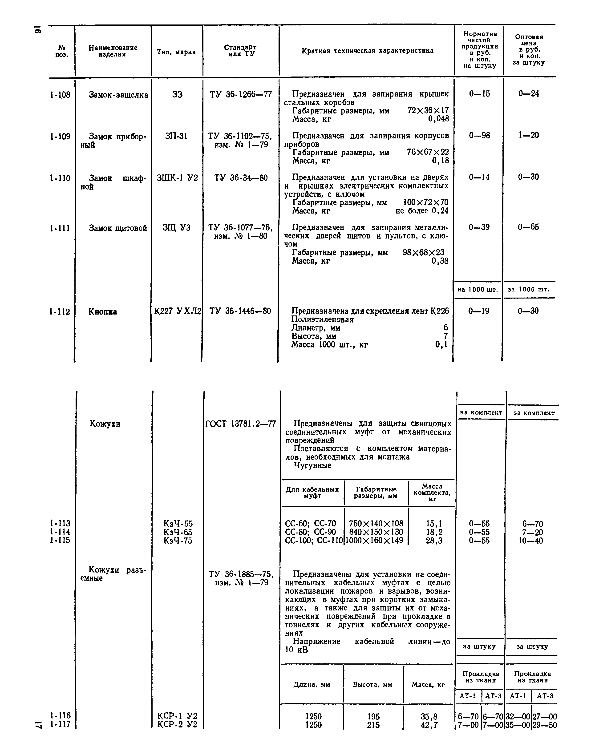 Прейскурант 24-05