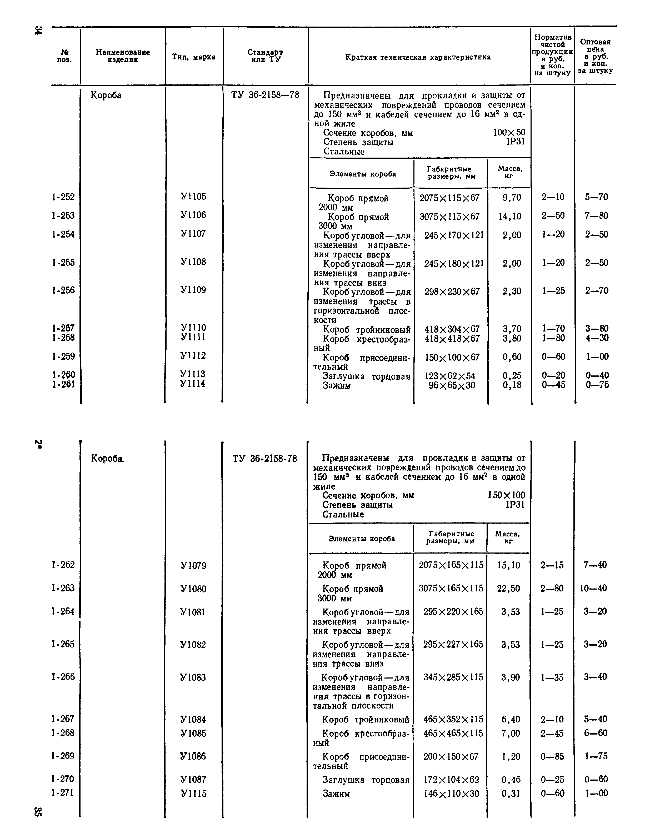 Прейскурант 24-05