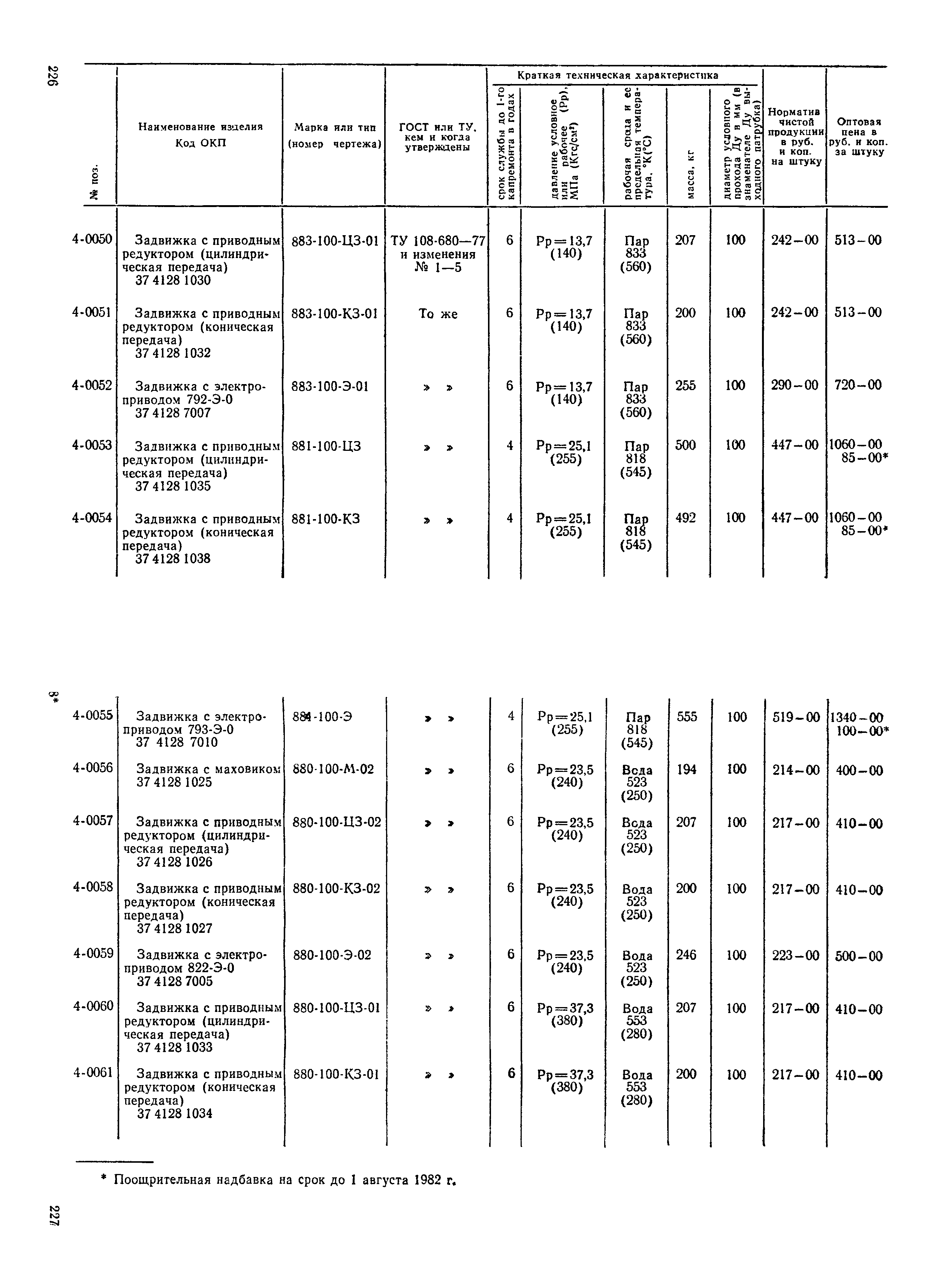 Прейскурант 23-07