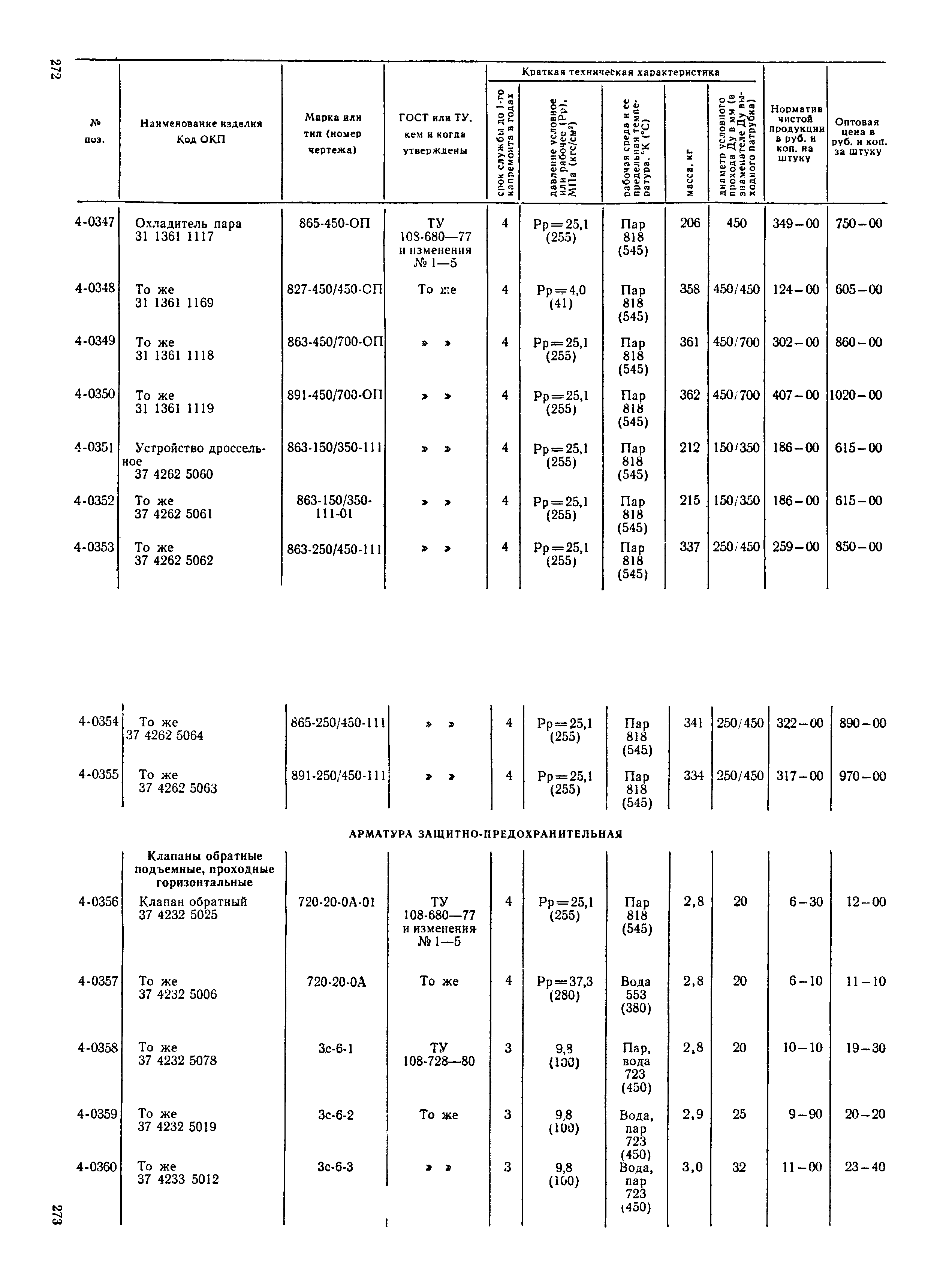 Прейскурант 23-07