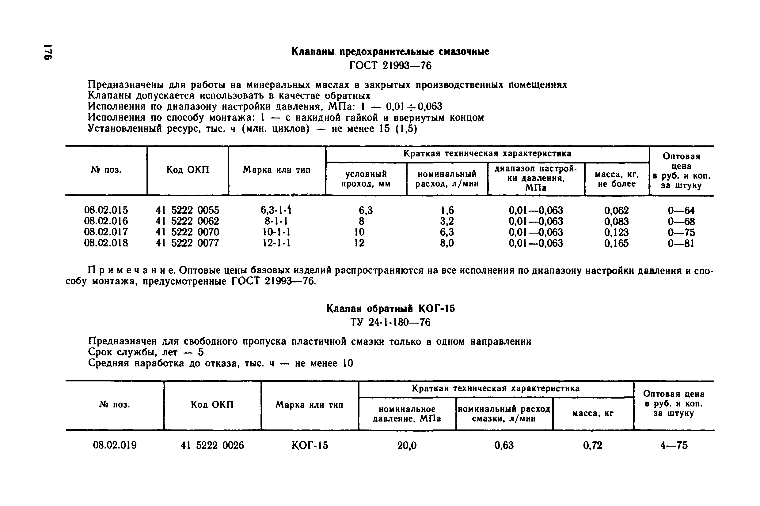 Прейскурант 18-08-38