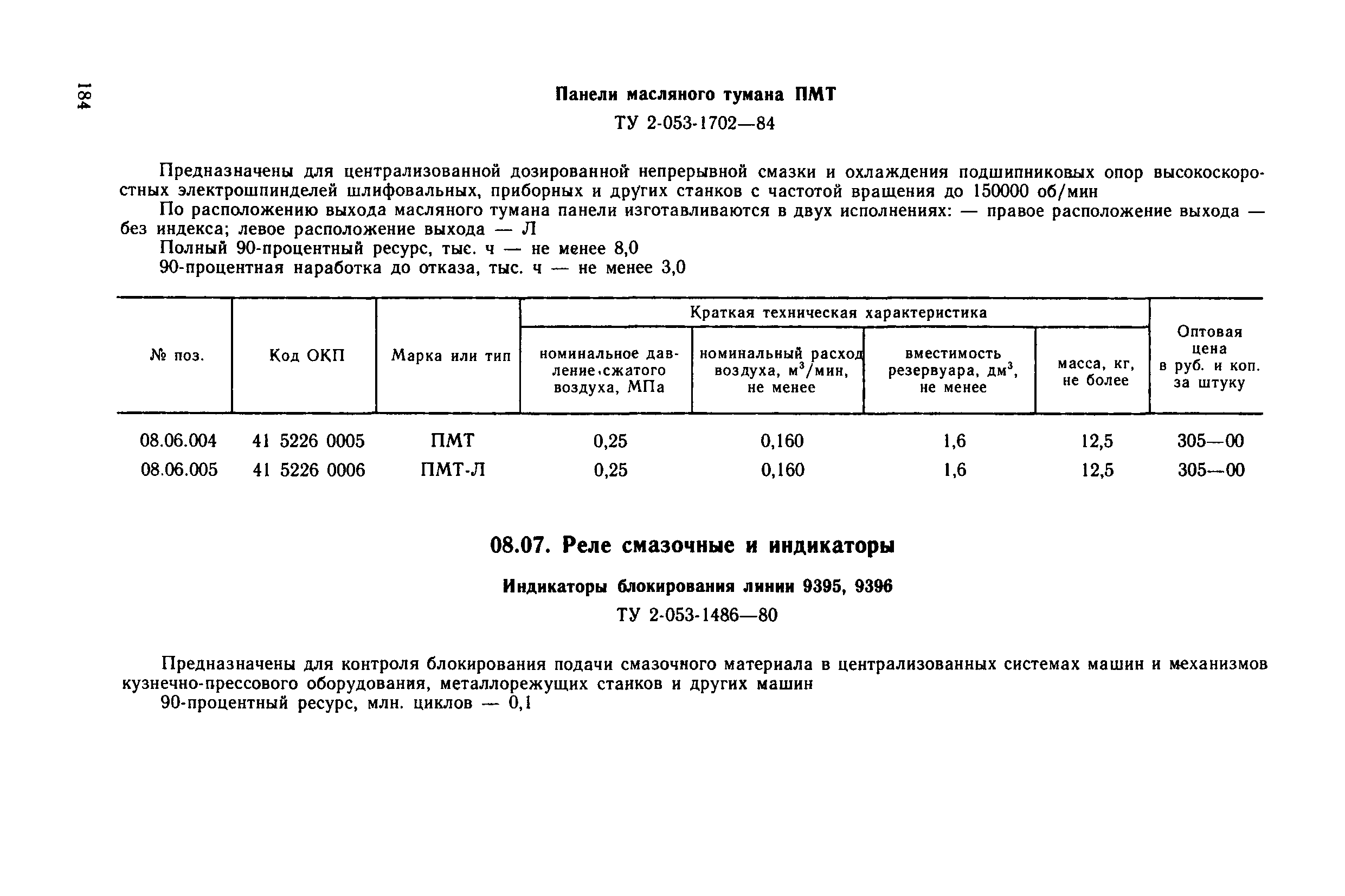 Прейскурант 18-08-38