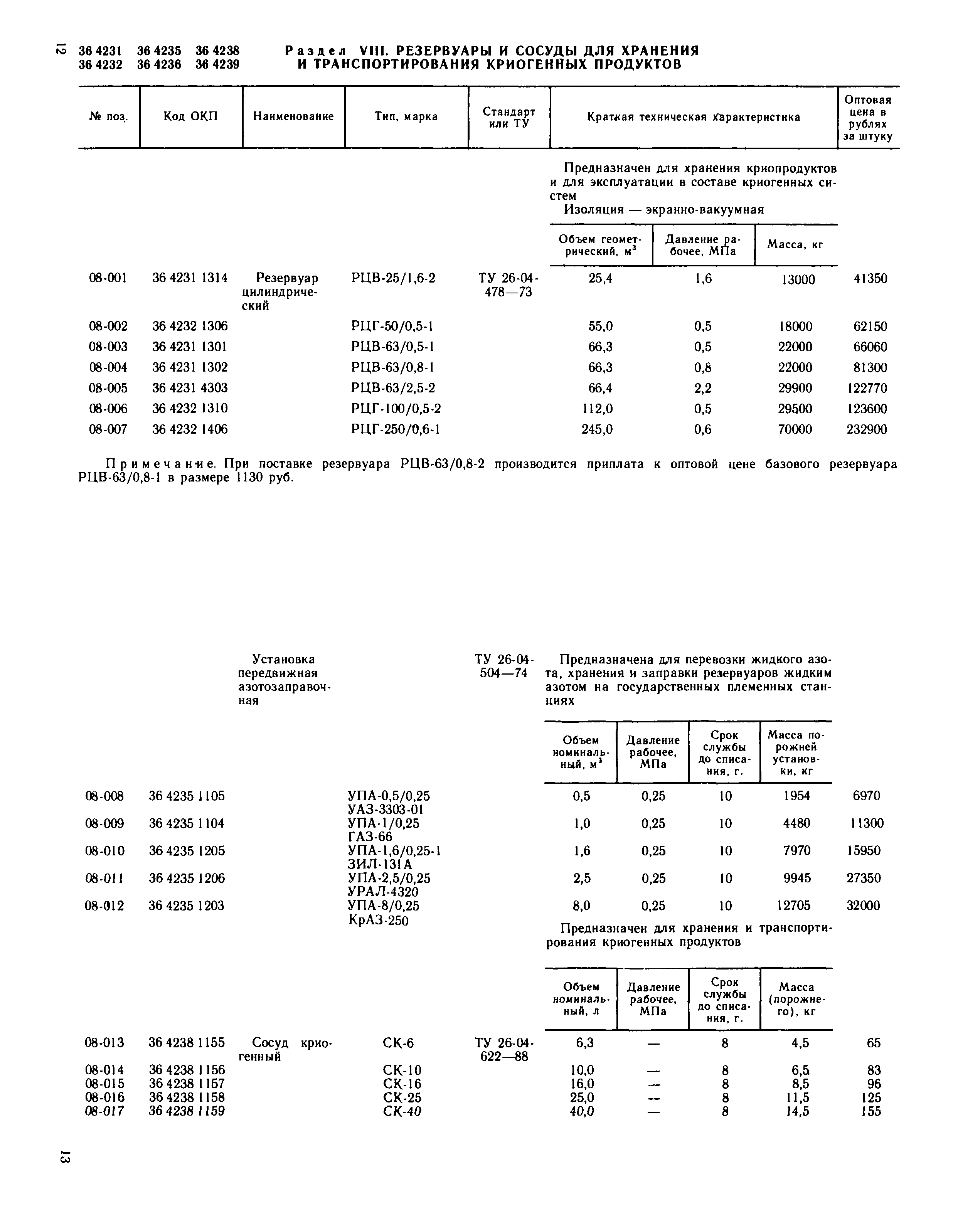 Прейскурант 23-11