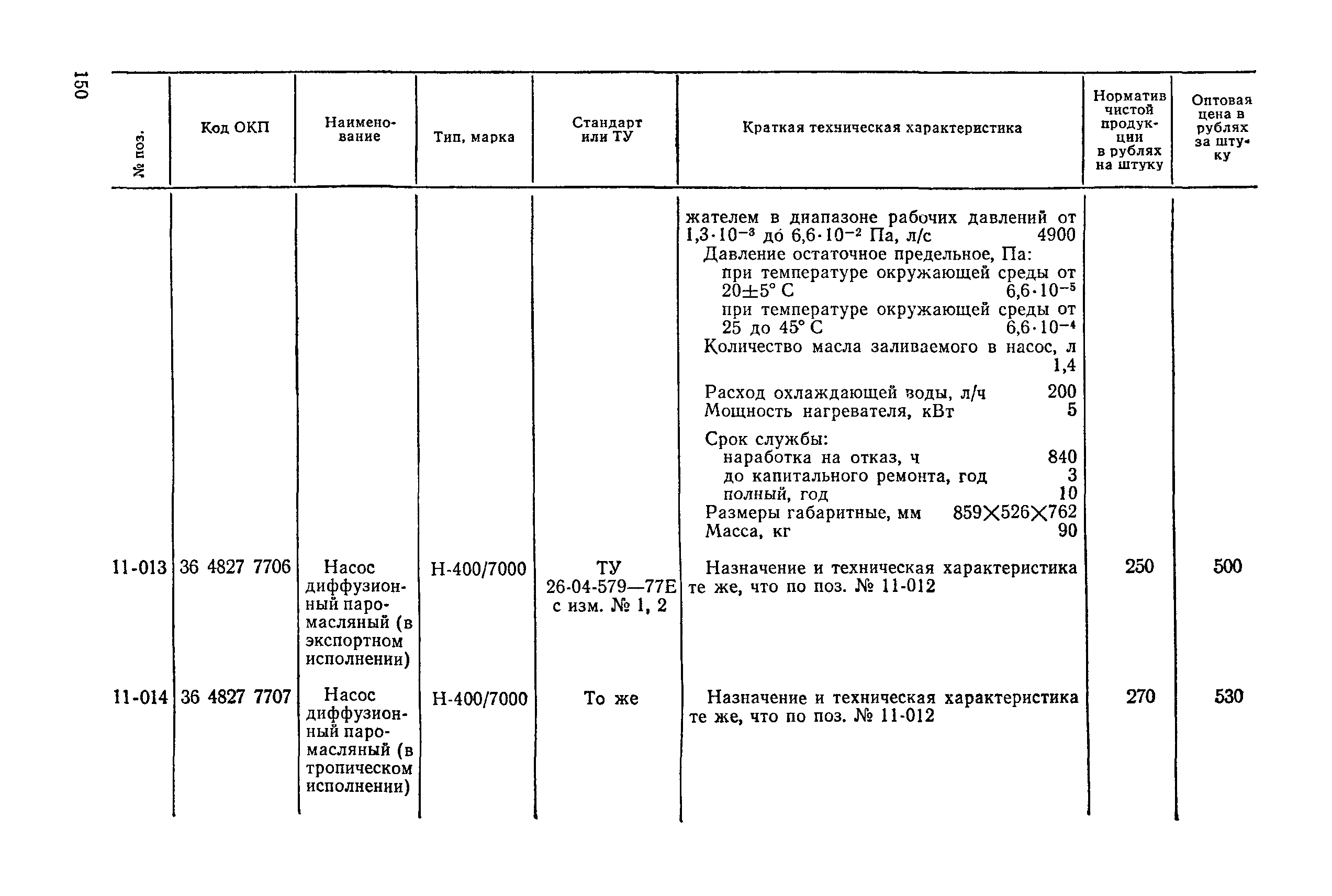 Прейскурант 23-11