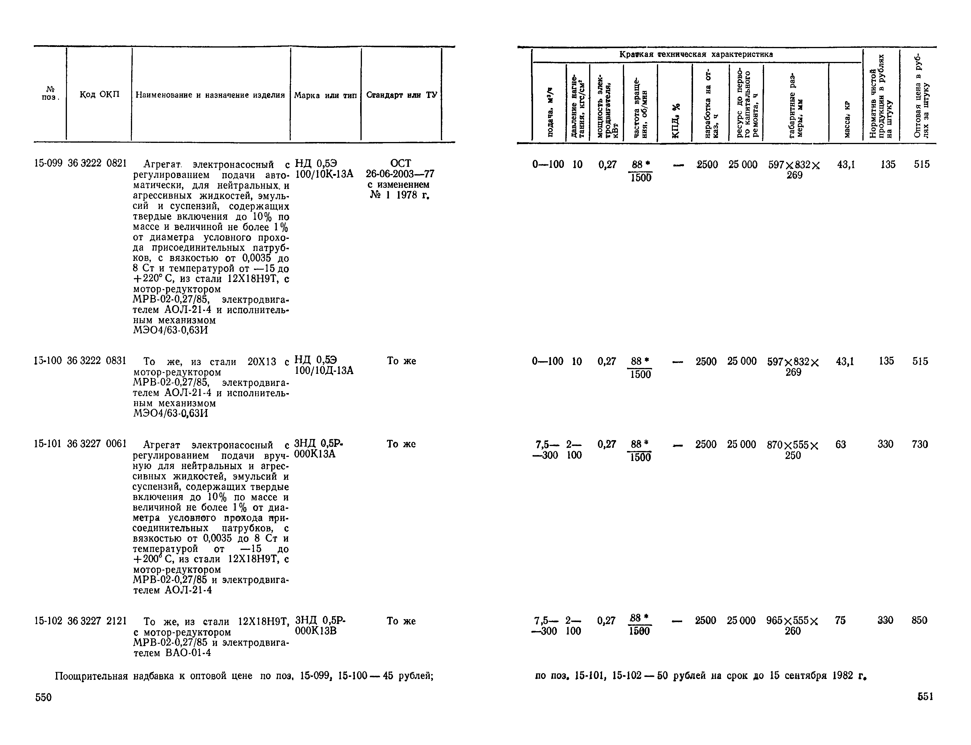 Прейскурант 23-01