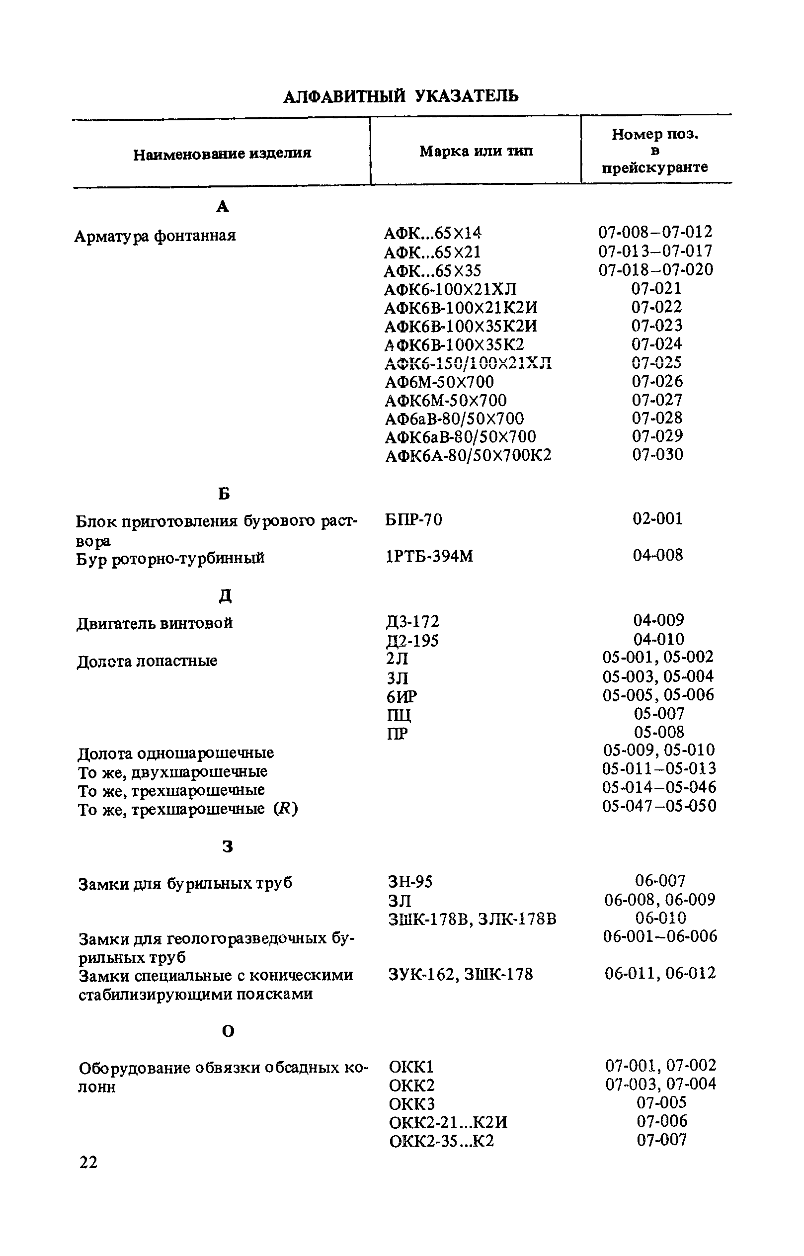 Прейскурант 19-03