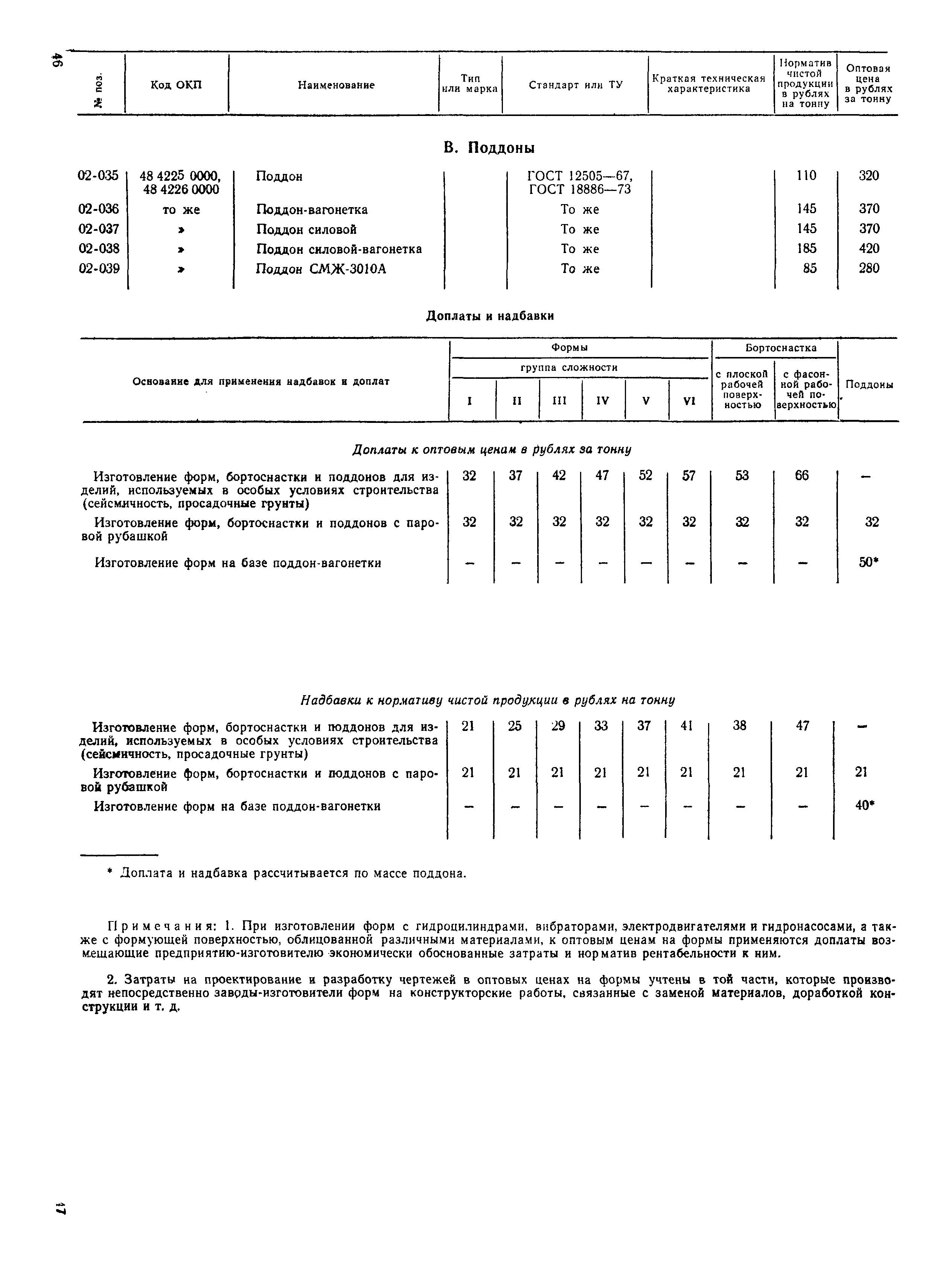 Прейскурант 22-03