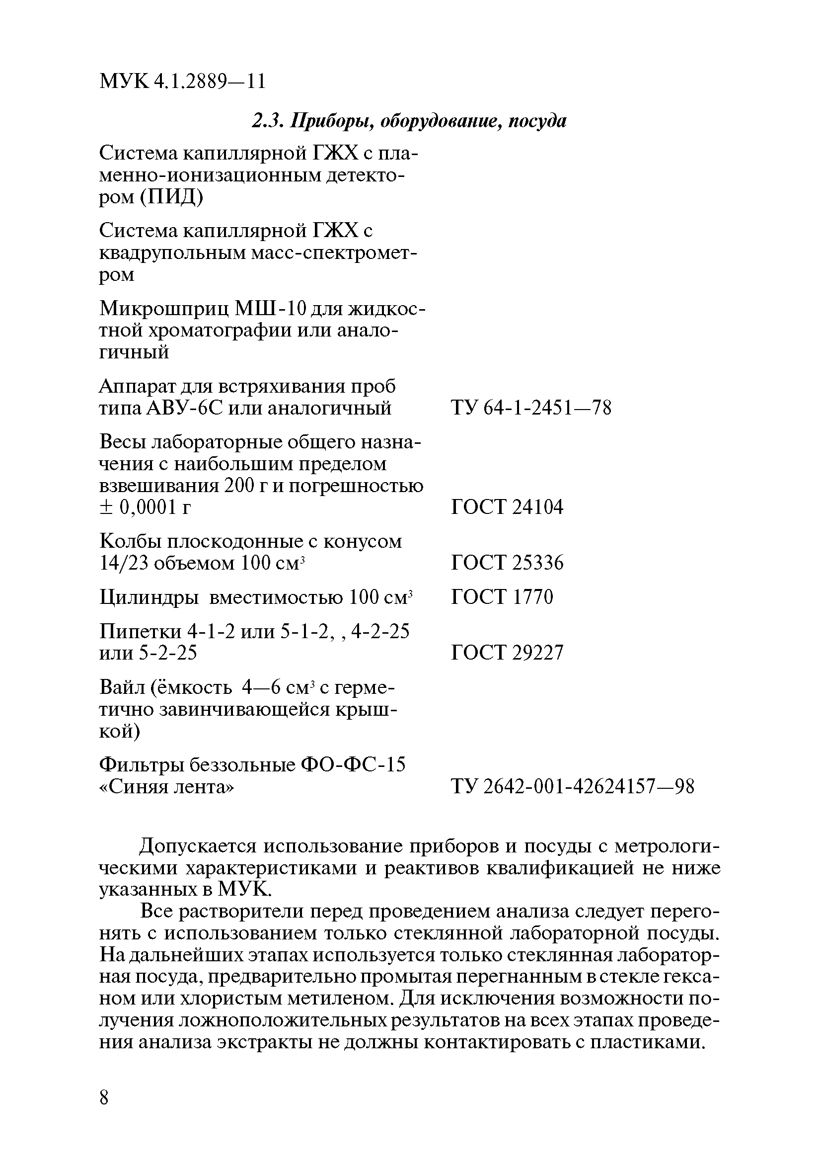 МУК 4.1.2889-11