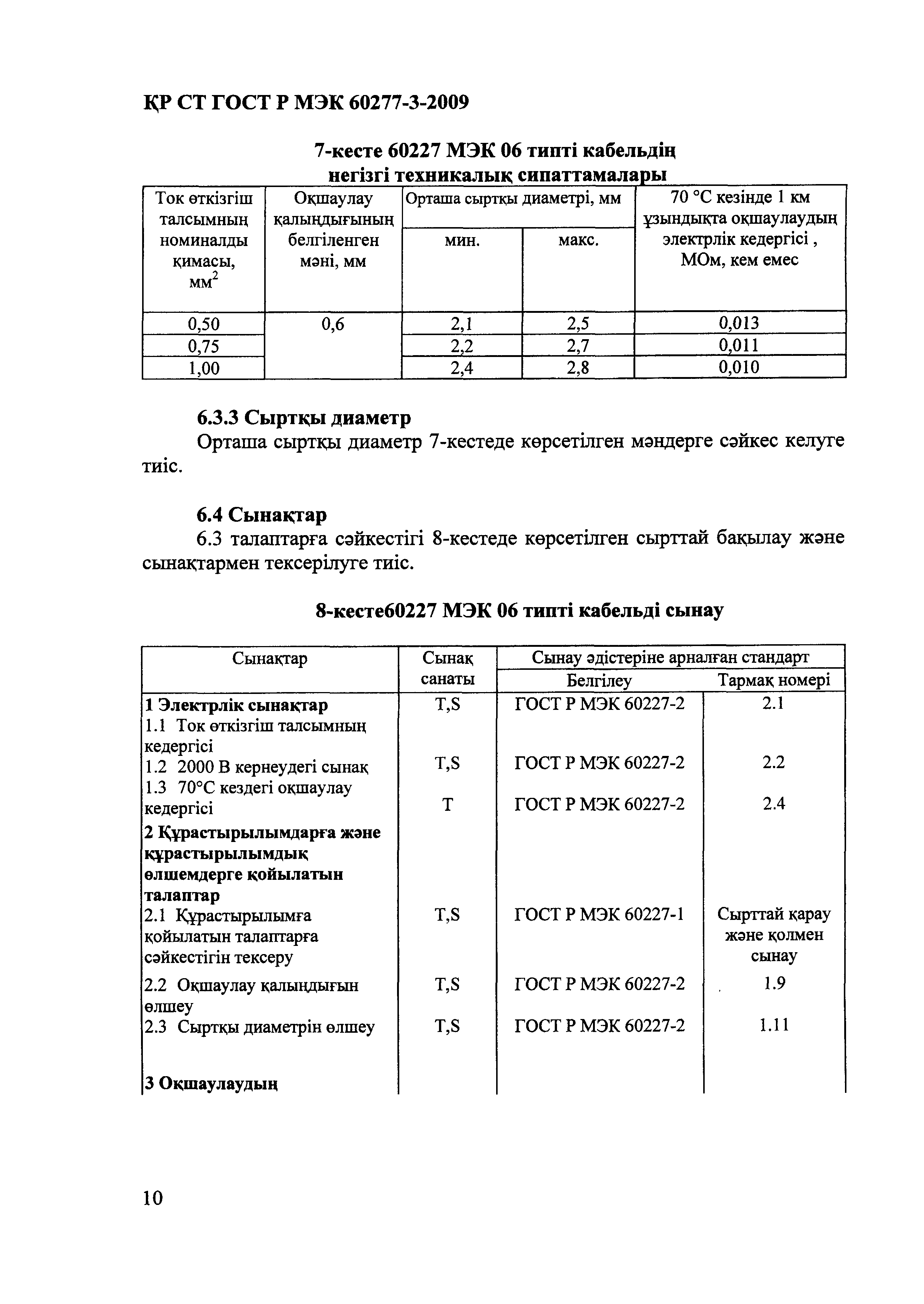 СТ РК ГОСТ Р МЭК 60227-3-2009