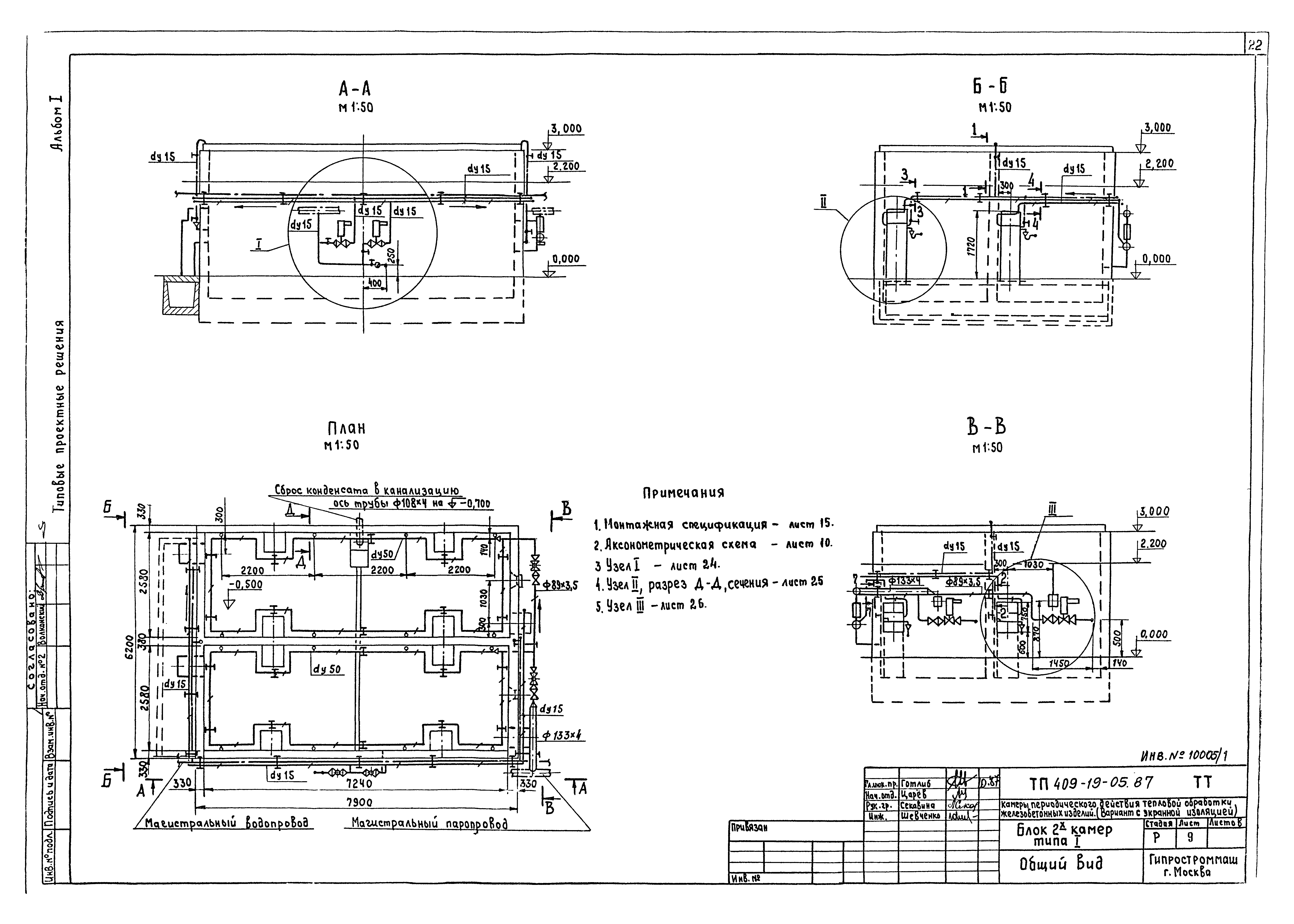 Типовые проектные решения 409-19-05.87