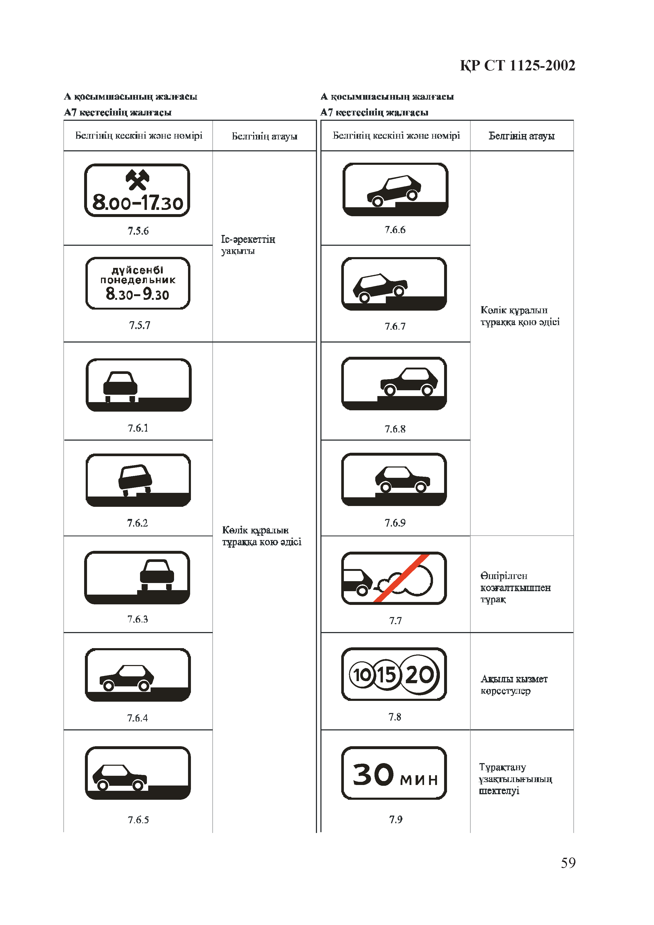 СТ РК 1125-2002