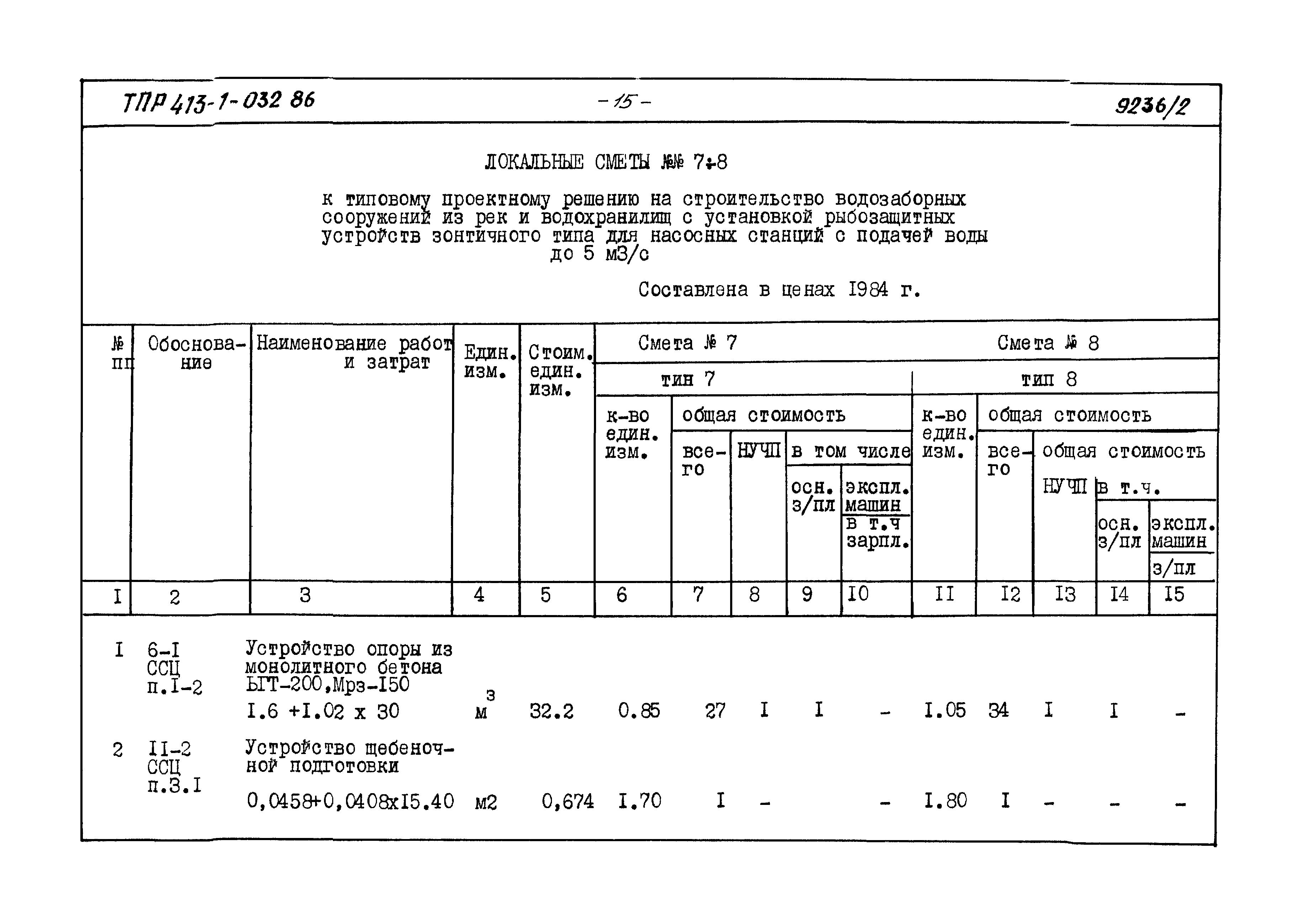 Типовые проектные решения 413-1-032.86