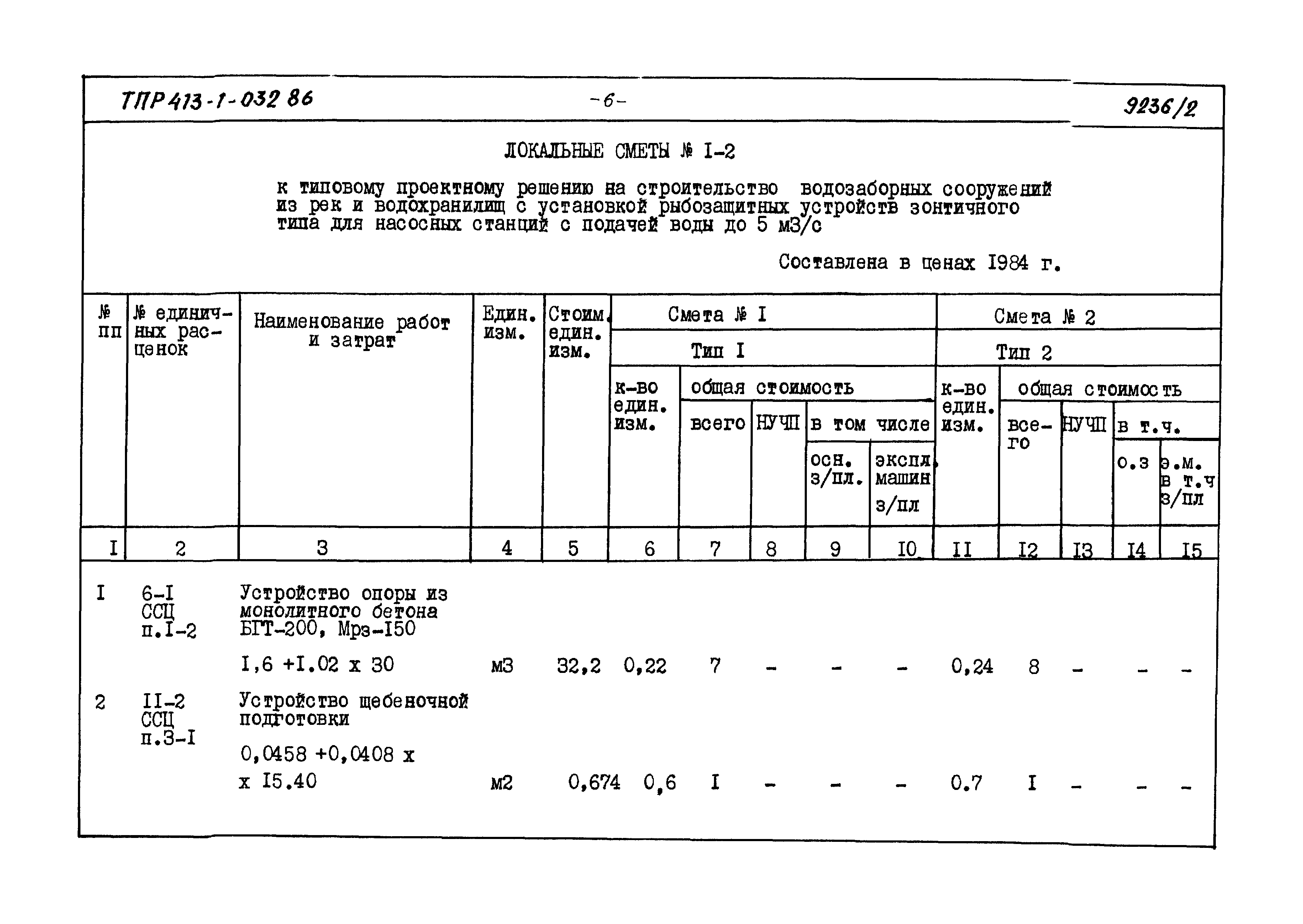 Типовые проектные решения 413-1-032.86