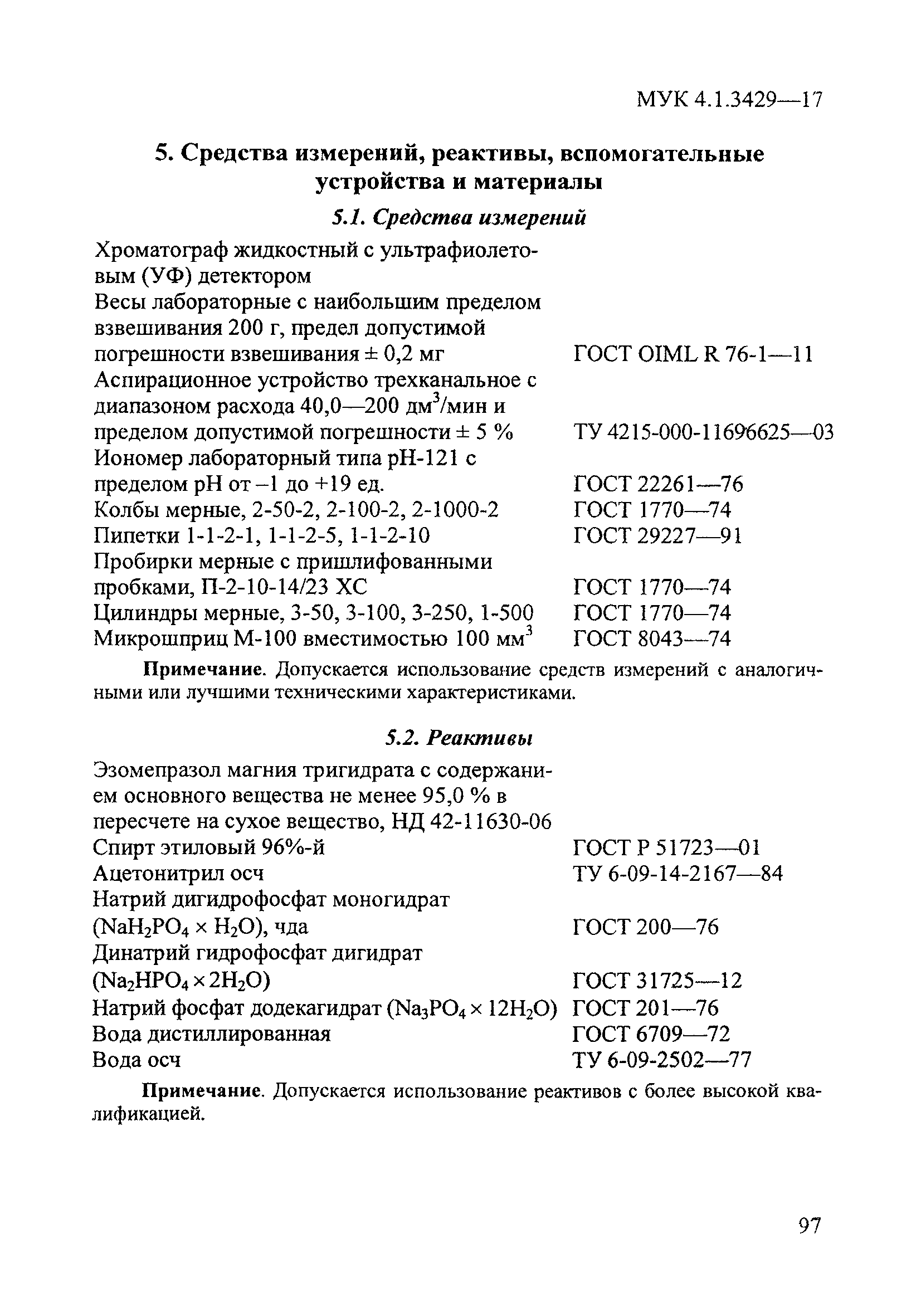 МУК 4.1.3429-17