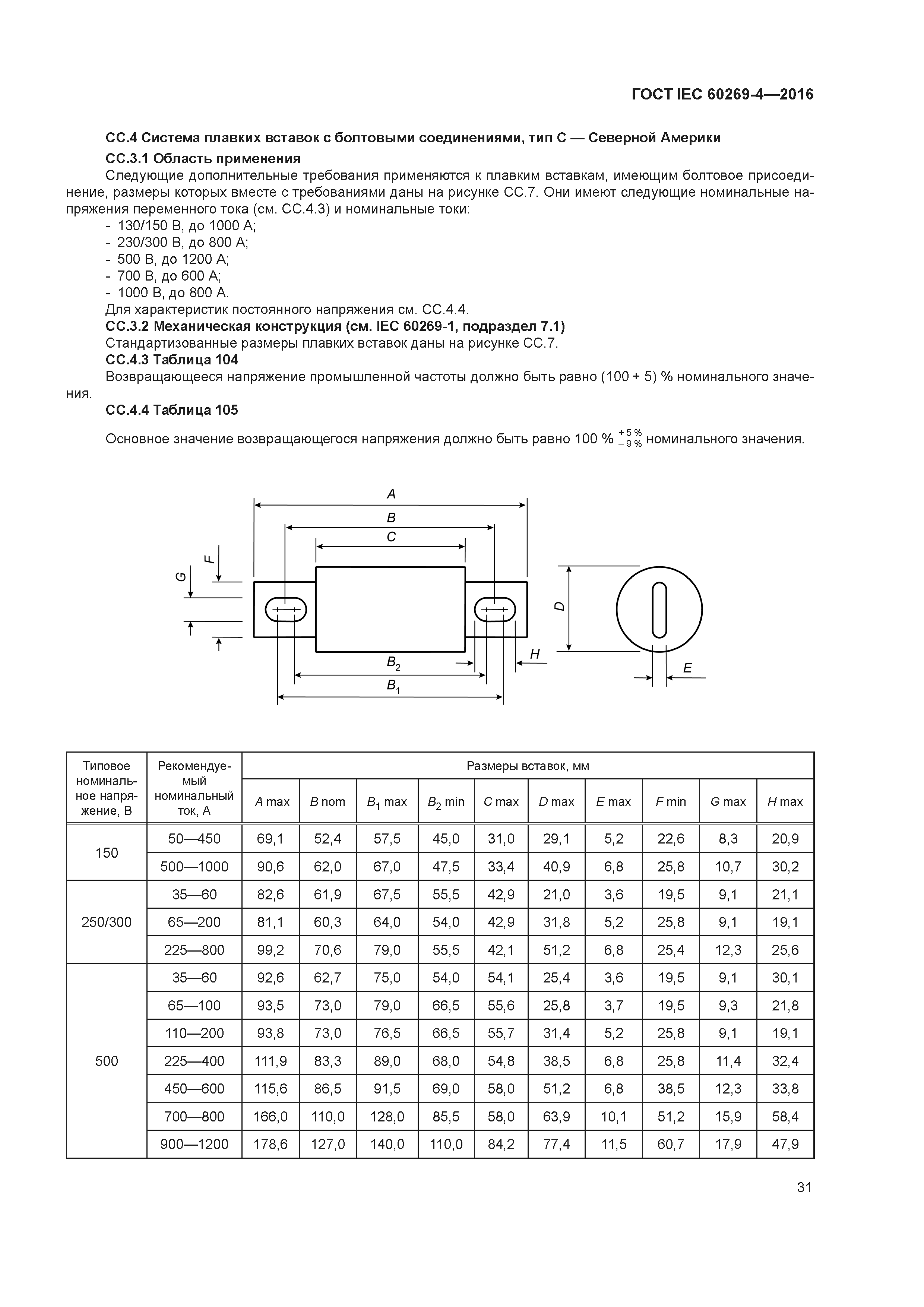 ГОСТ IEC 60269-4-2016