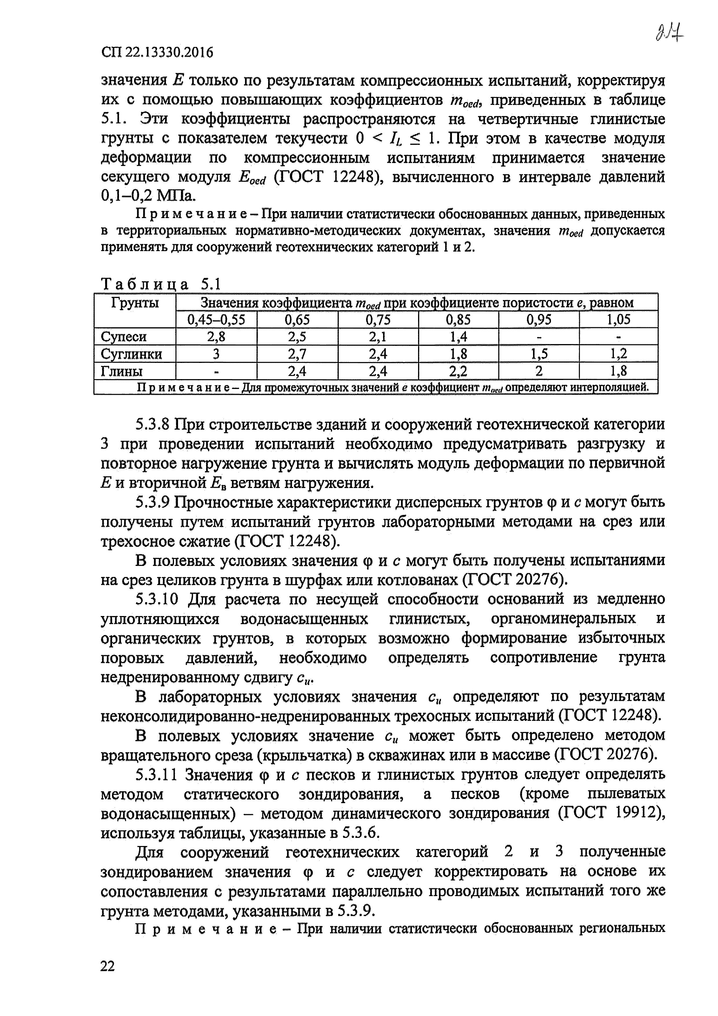 СП 22.13330.2016