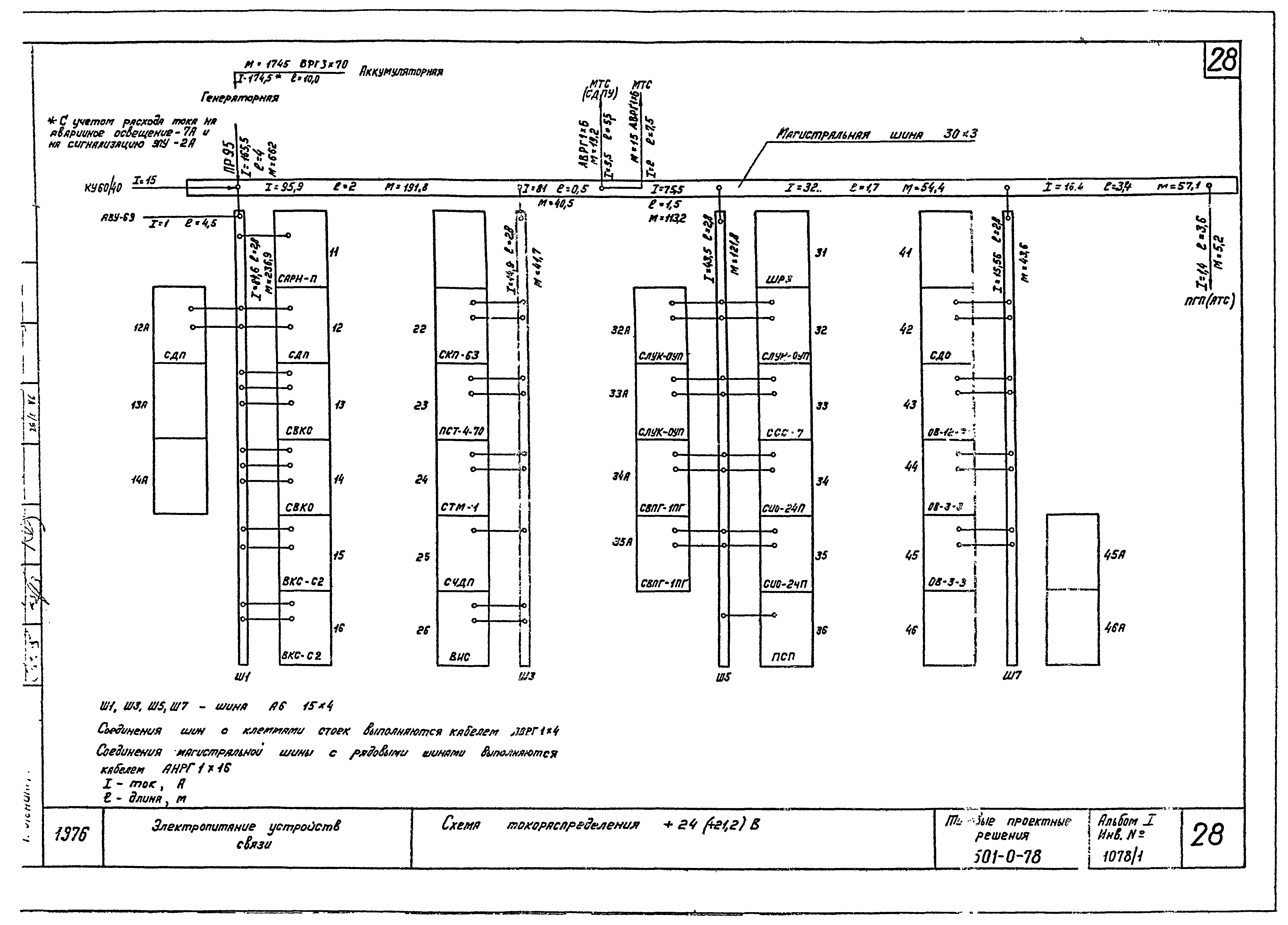 Типовые проектные решения 501-0-78