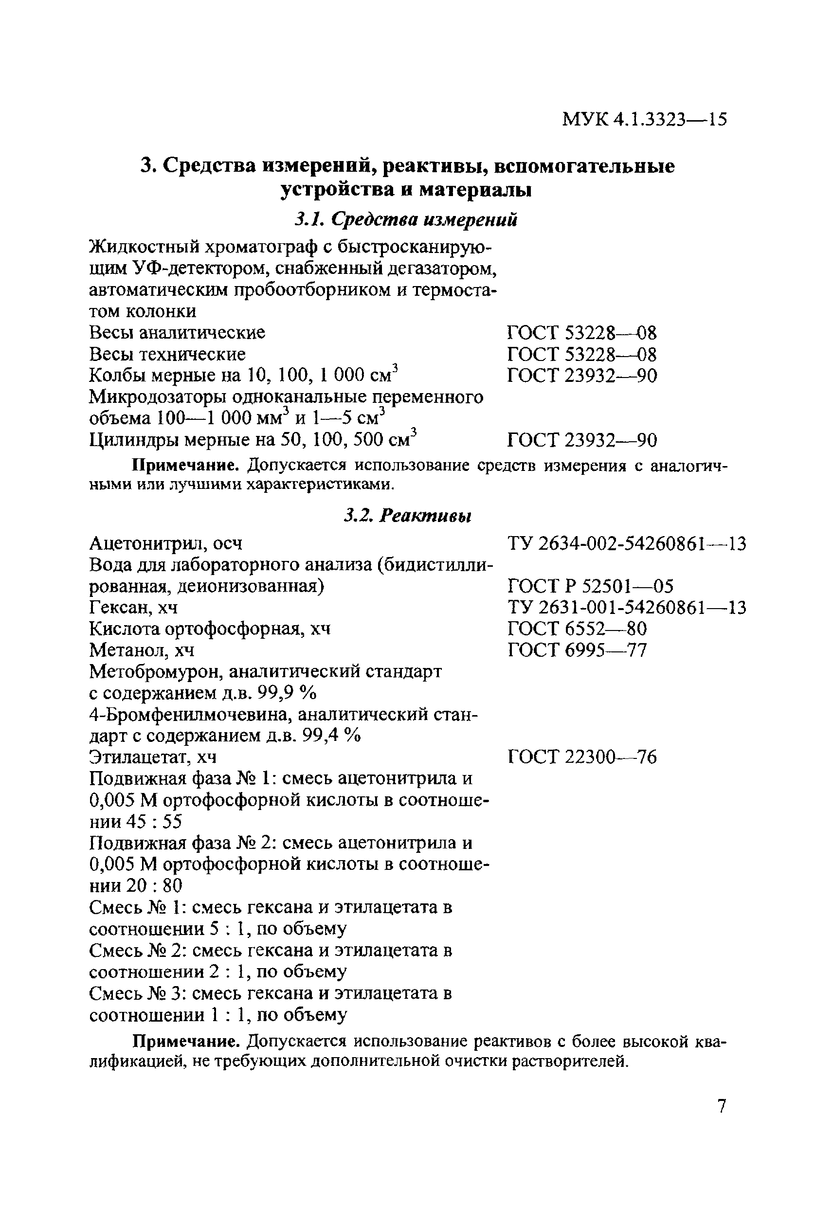 МУК 4.1.3323-15