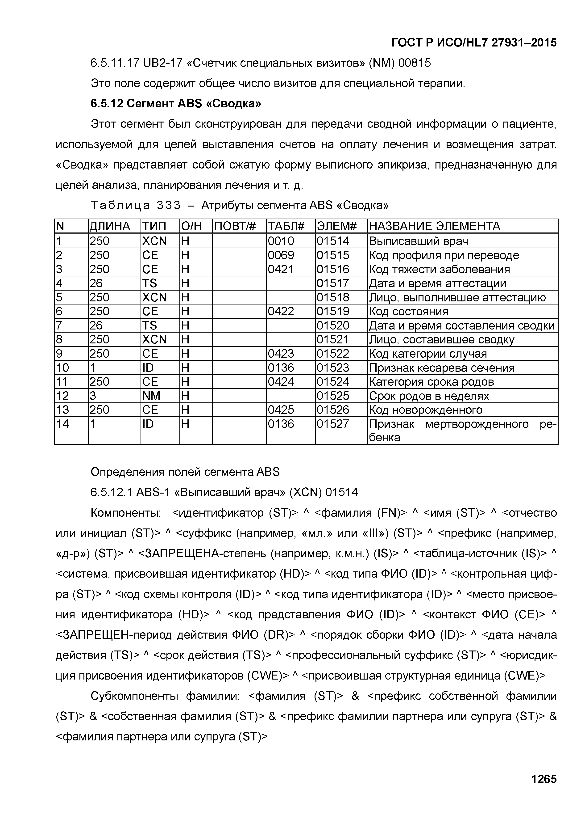 ГОСТ Р ИСО/HL7 27931-2015