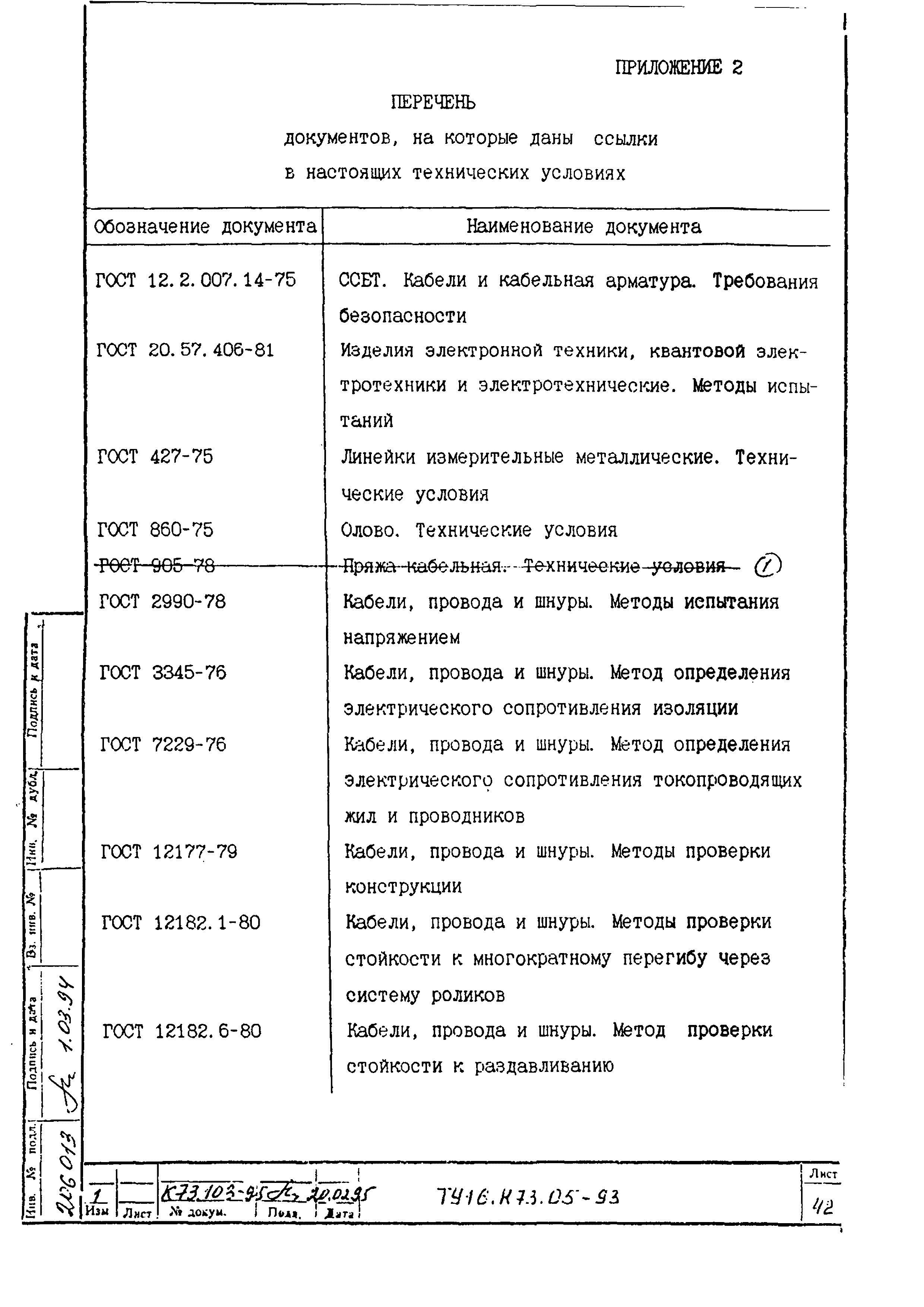 ТУ 16.К73.05-93