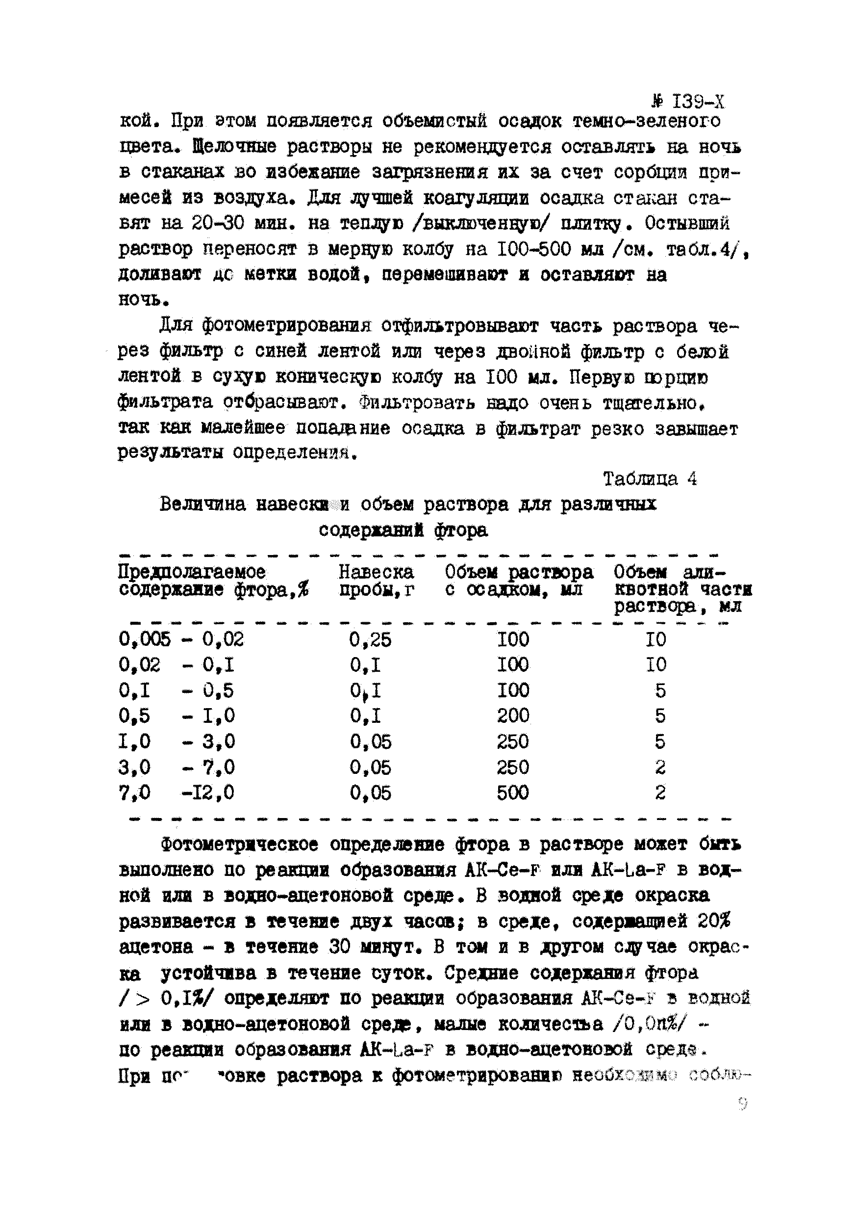 Инструкция НСАМ 139-Х