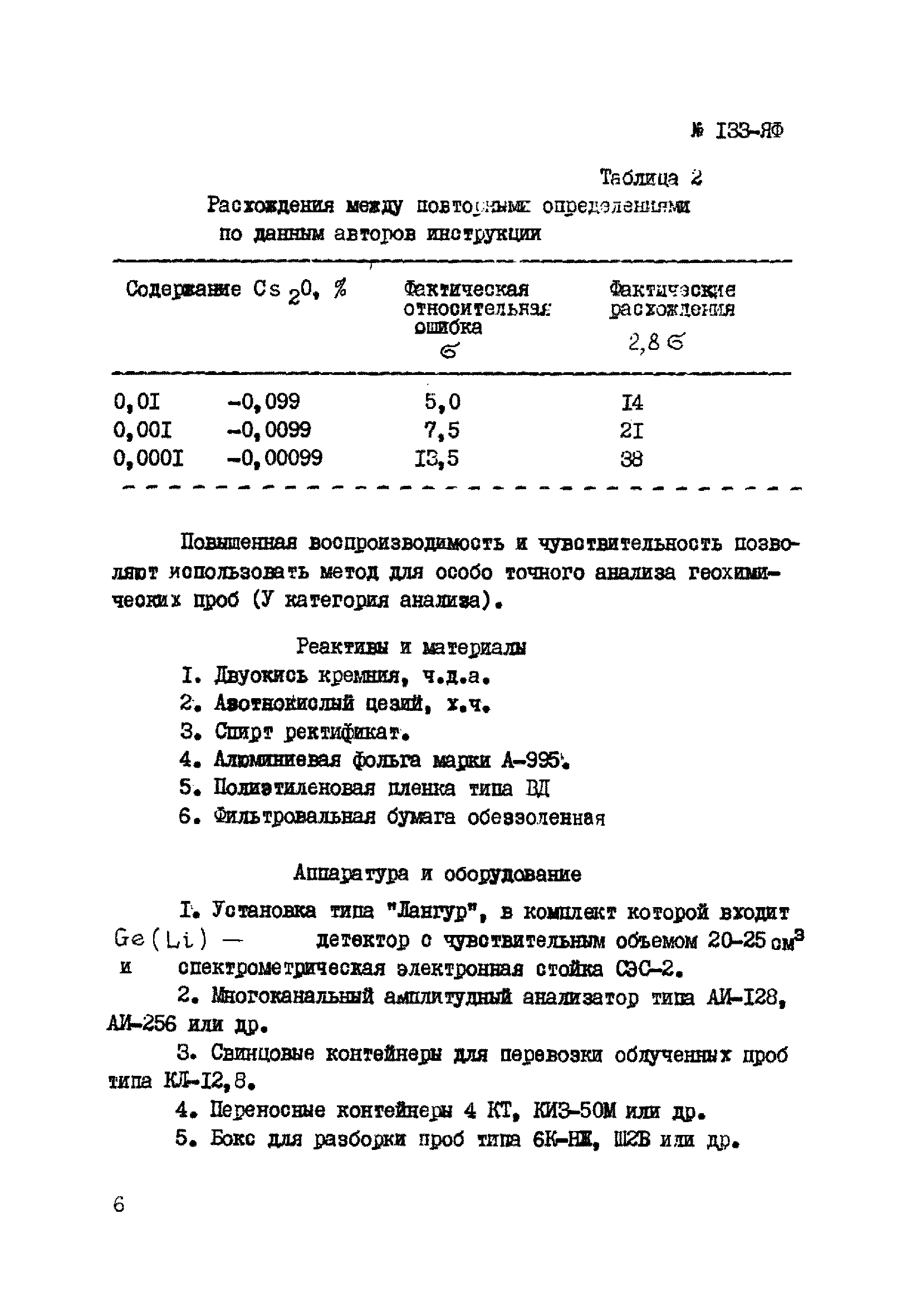 Инструкция НСАМ 133-ЯФ