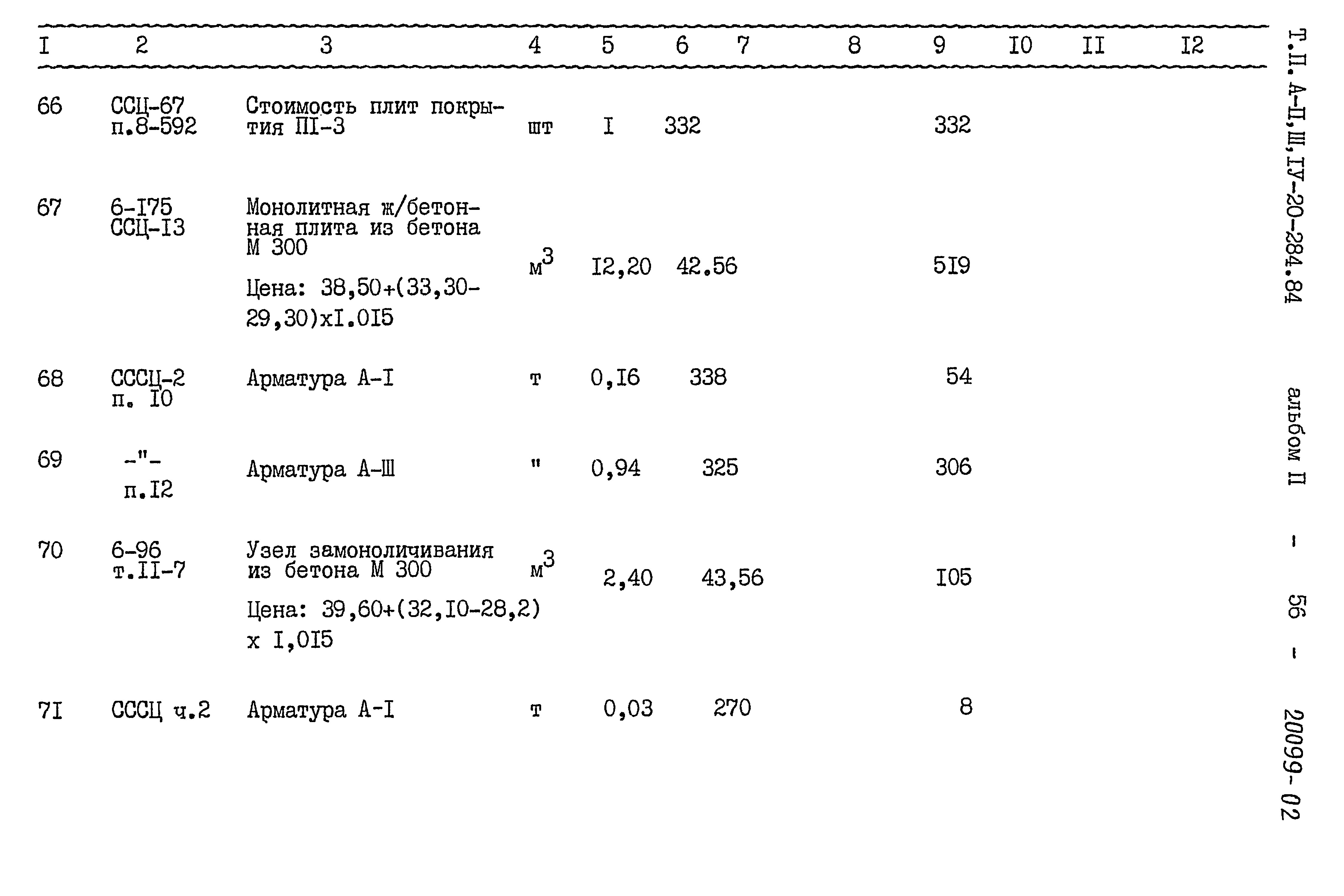 Типовой проект А-II,III,IV-20-284.84