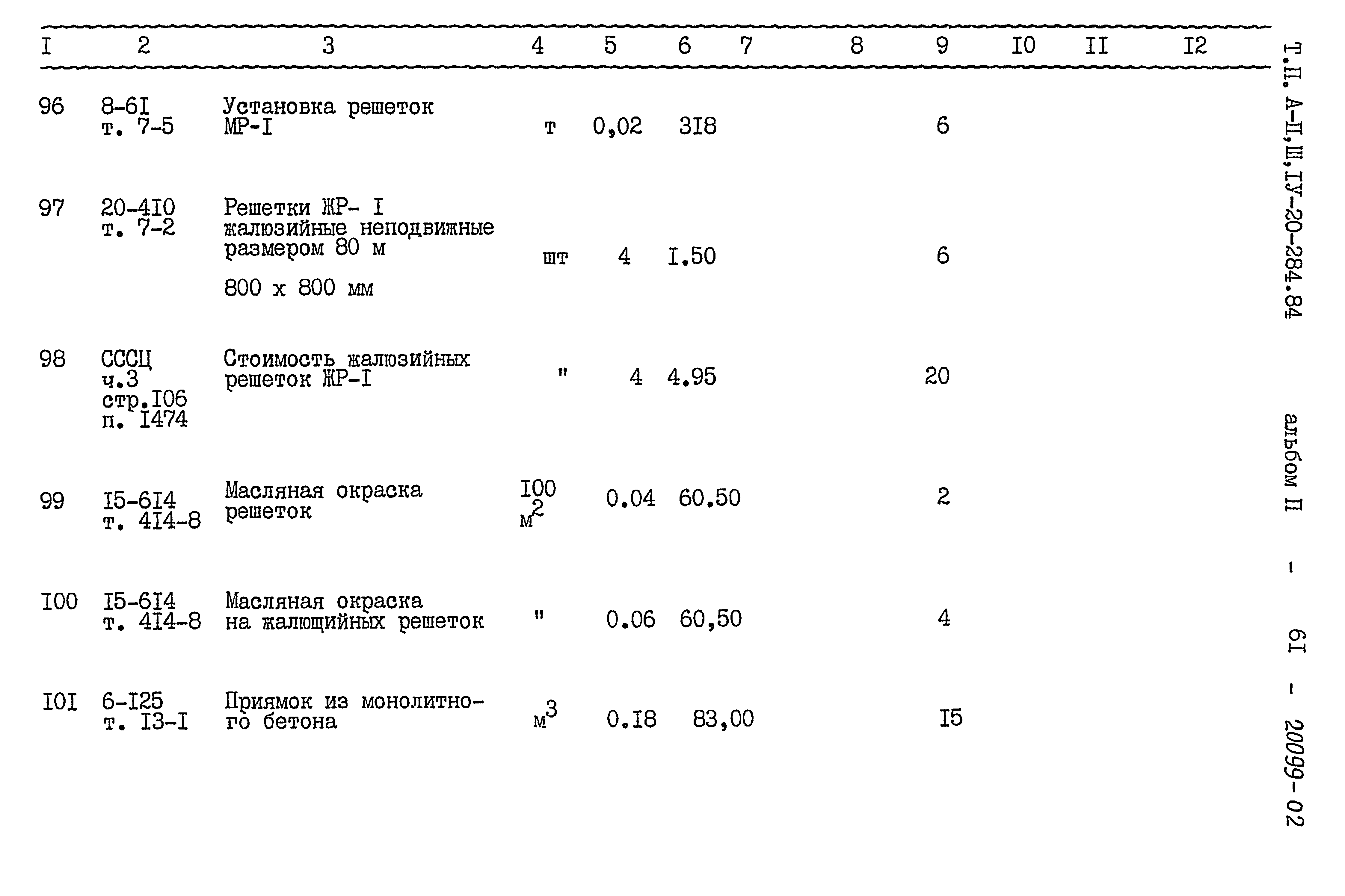 Типовой проект А-II,III,IV-20-284.84