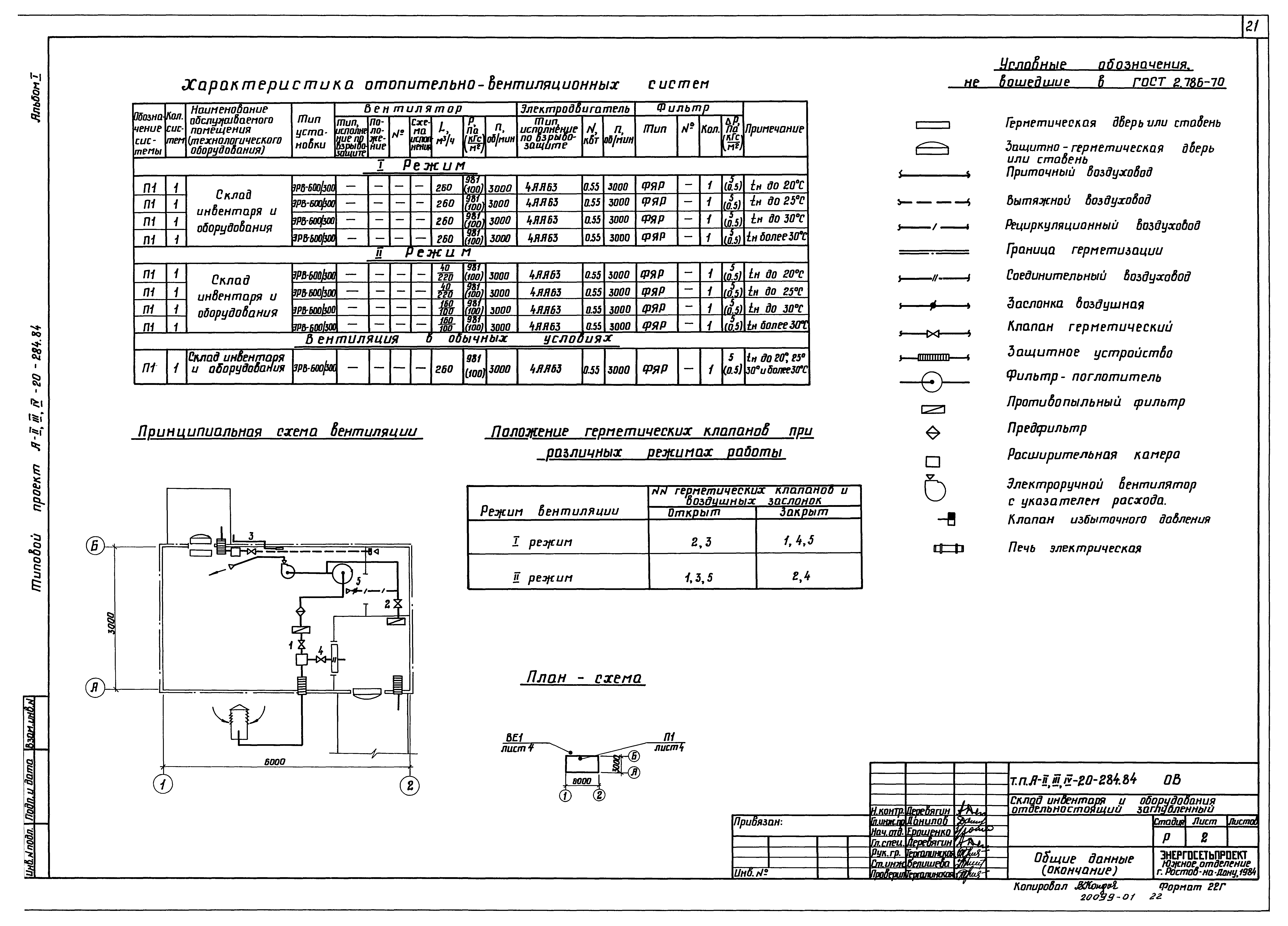 Типовой проект А-II,III,IV-20-284.84