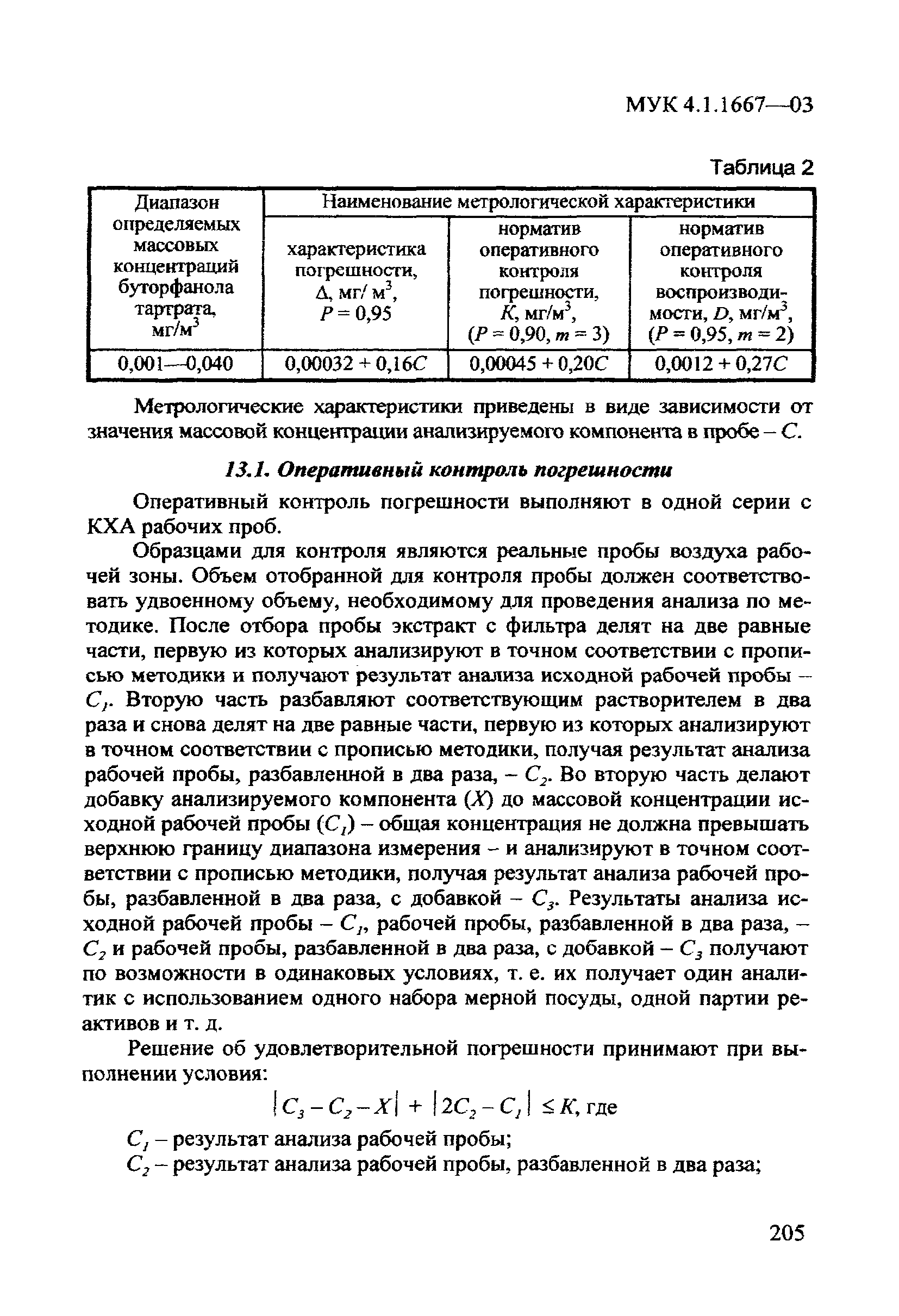 МУК 4.1.1667-03