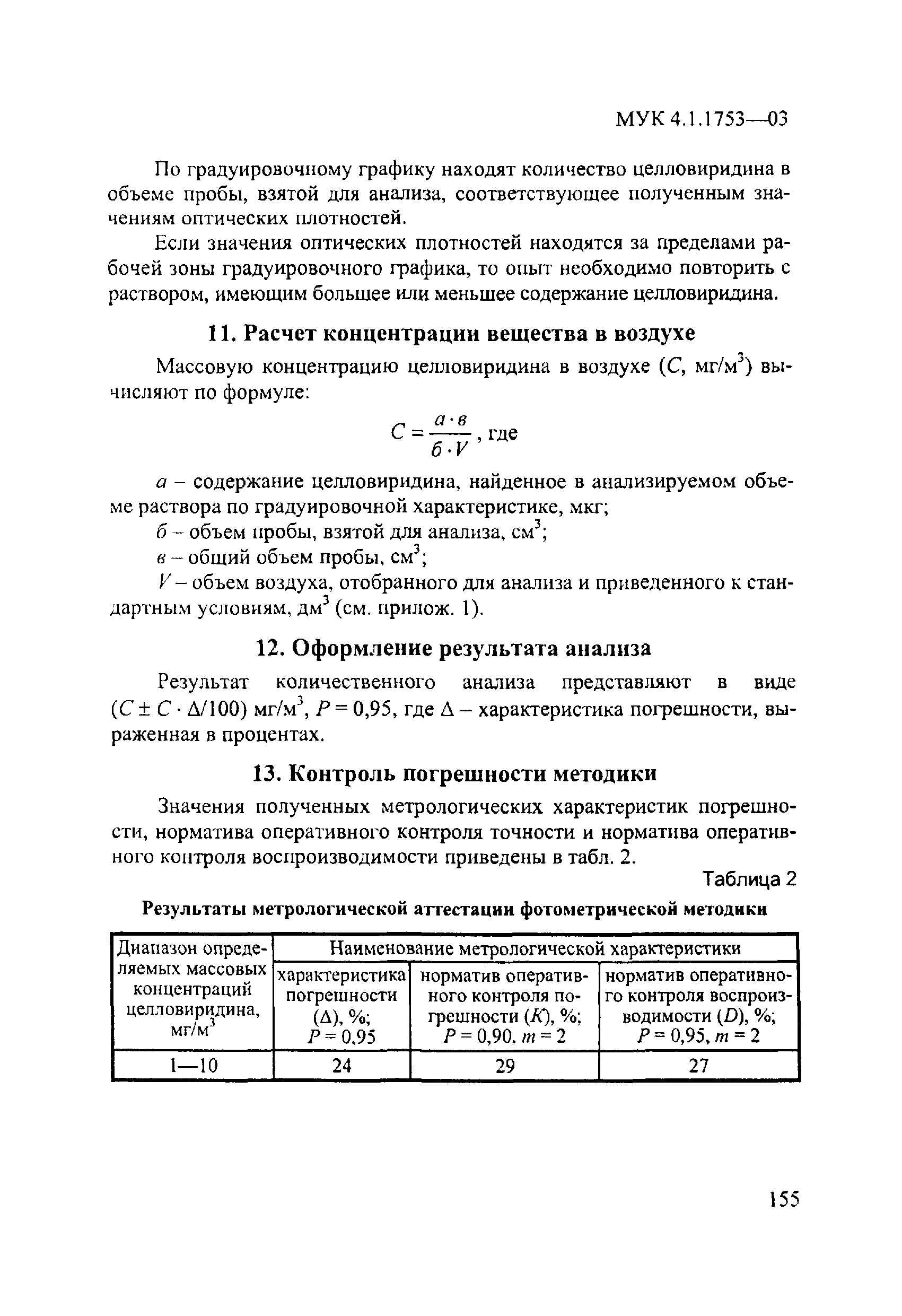 МУК 4.1.1753-03