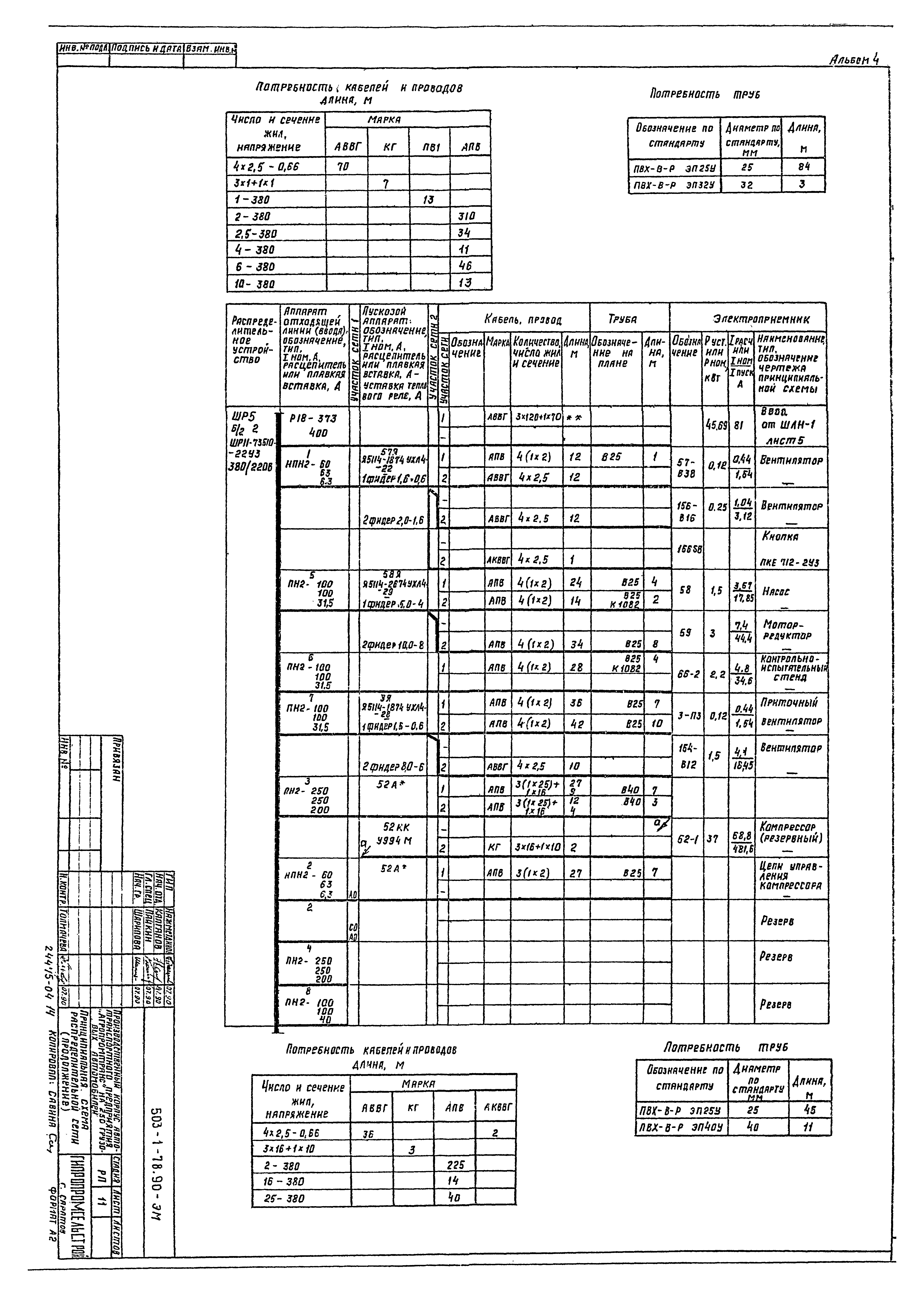 Типовой проект 503-1-78.90