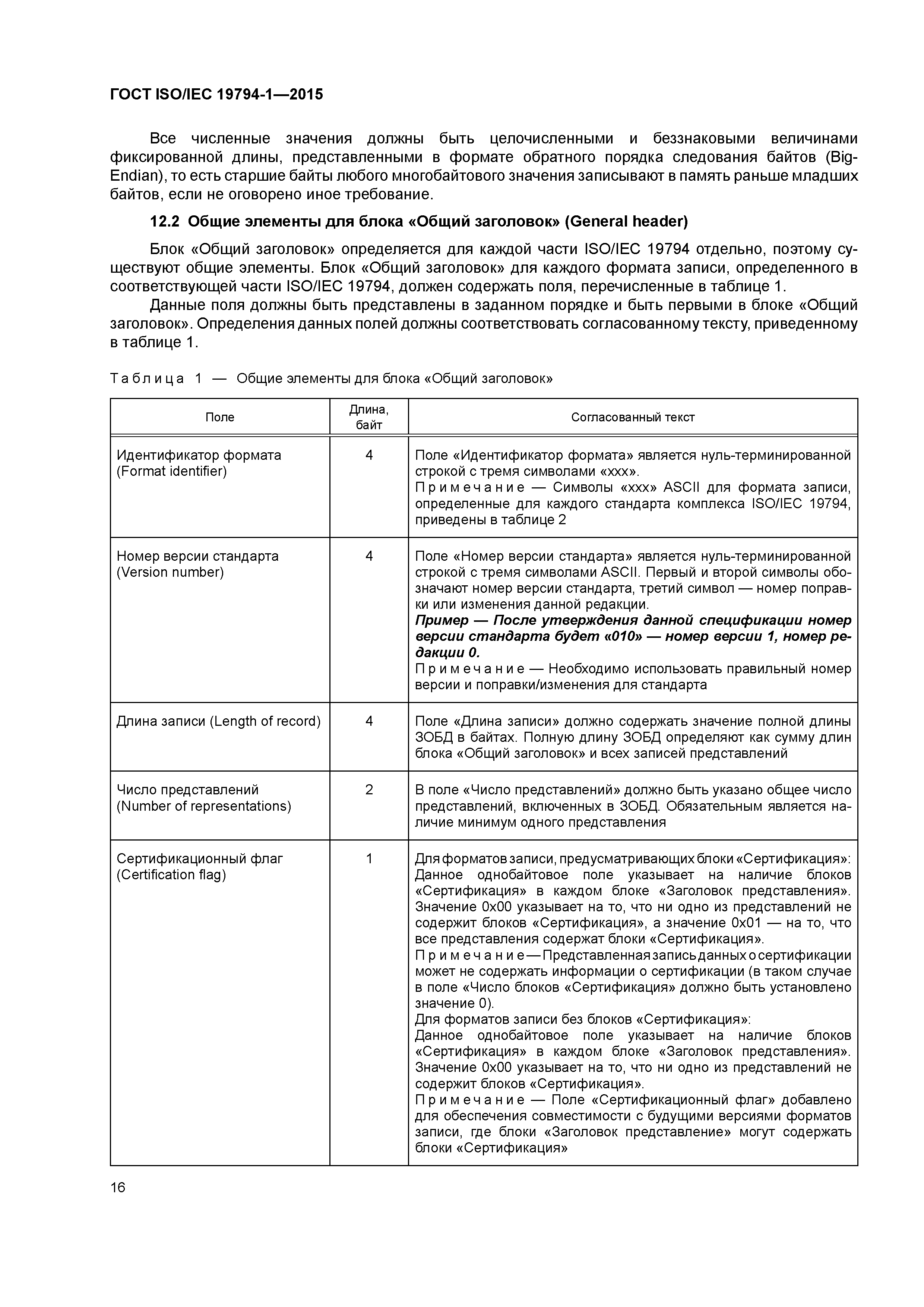 ГОСТ ISO/IEC 19794-1-2015