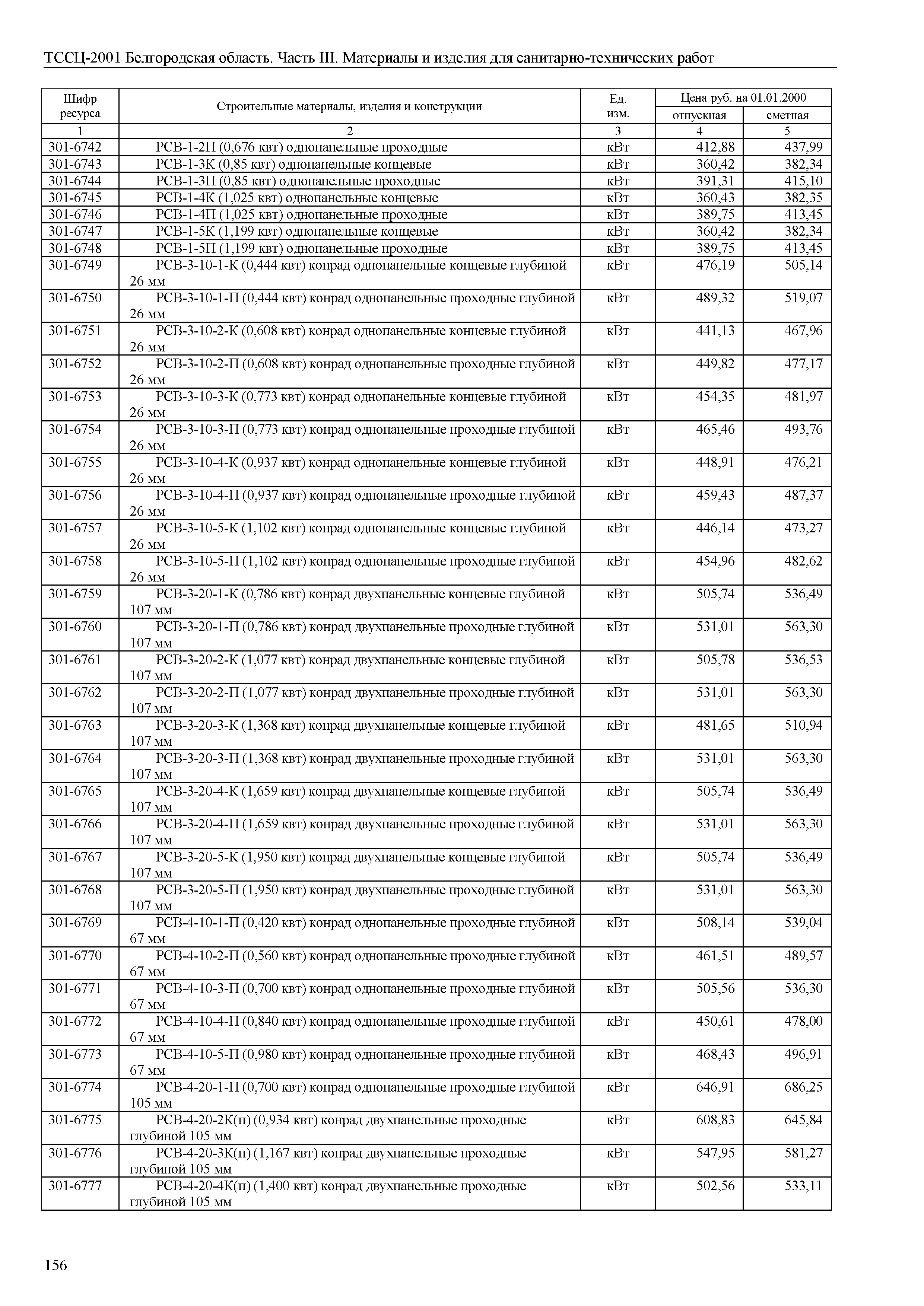 ТССЦ Белгородская область 03-2001