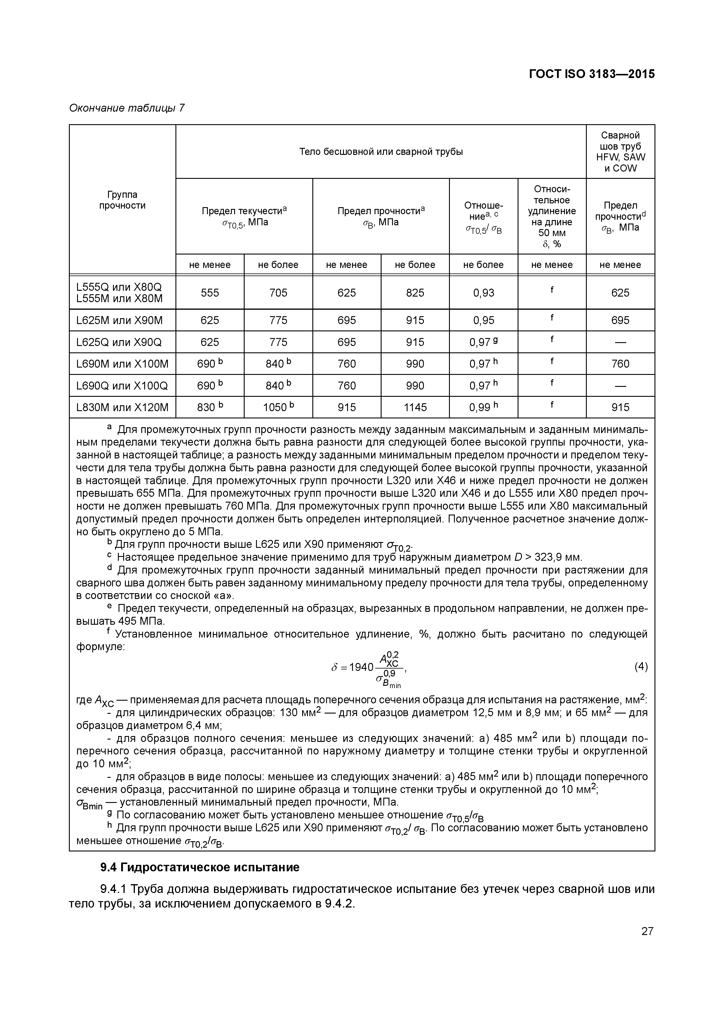 ГОСТ ISO 3183-2015