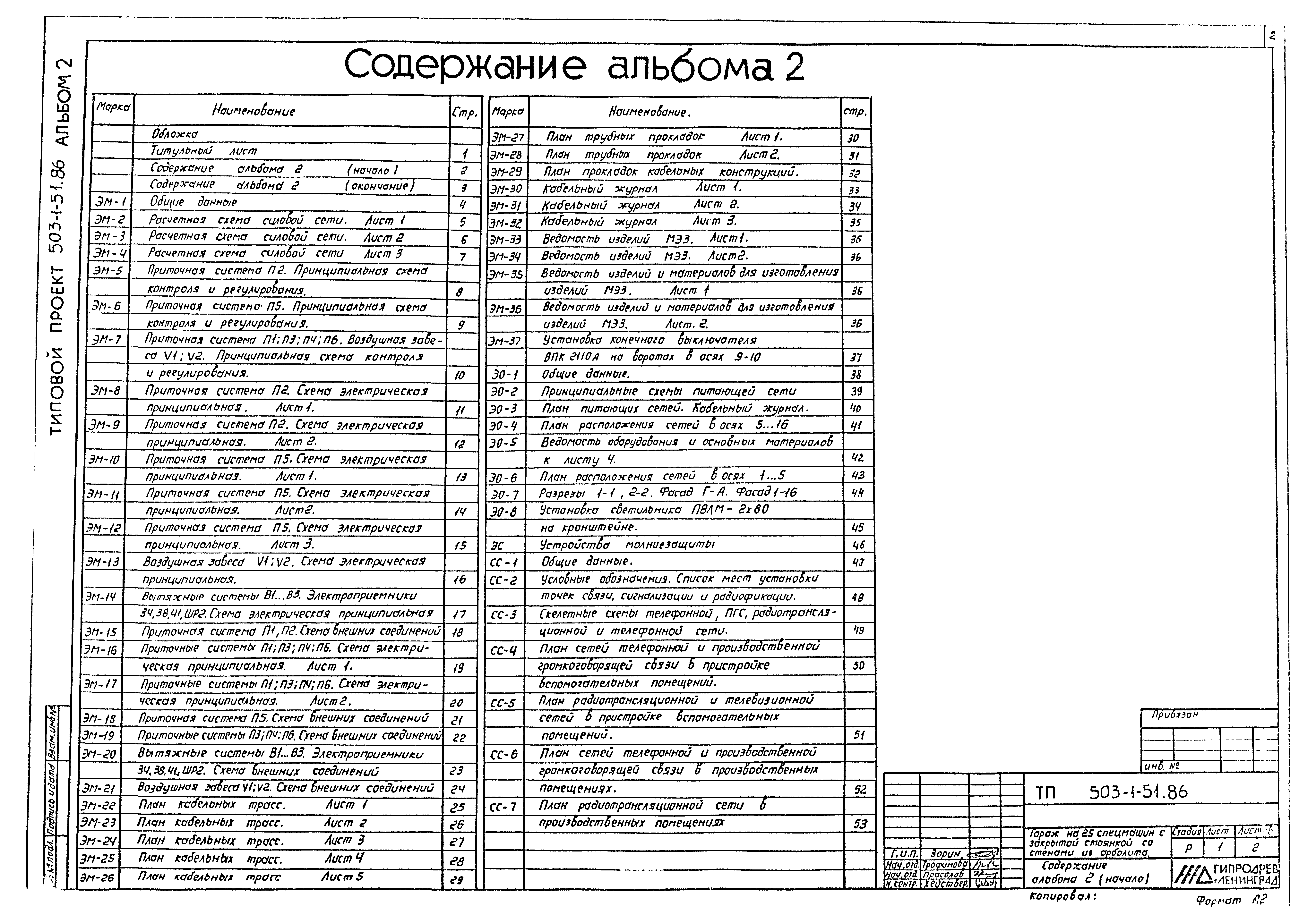 Типовой проект 503-1-51.86