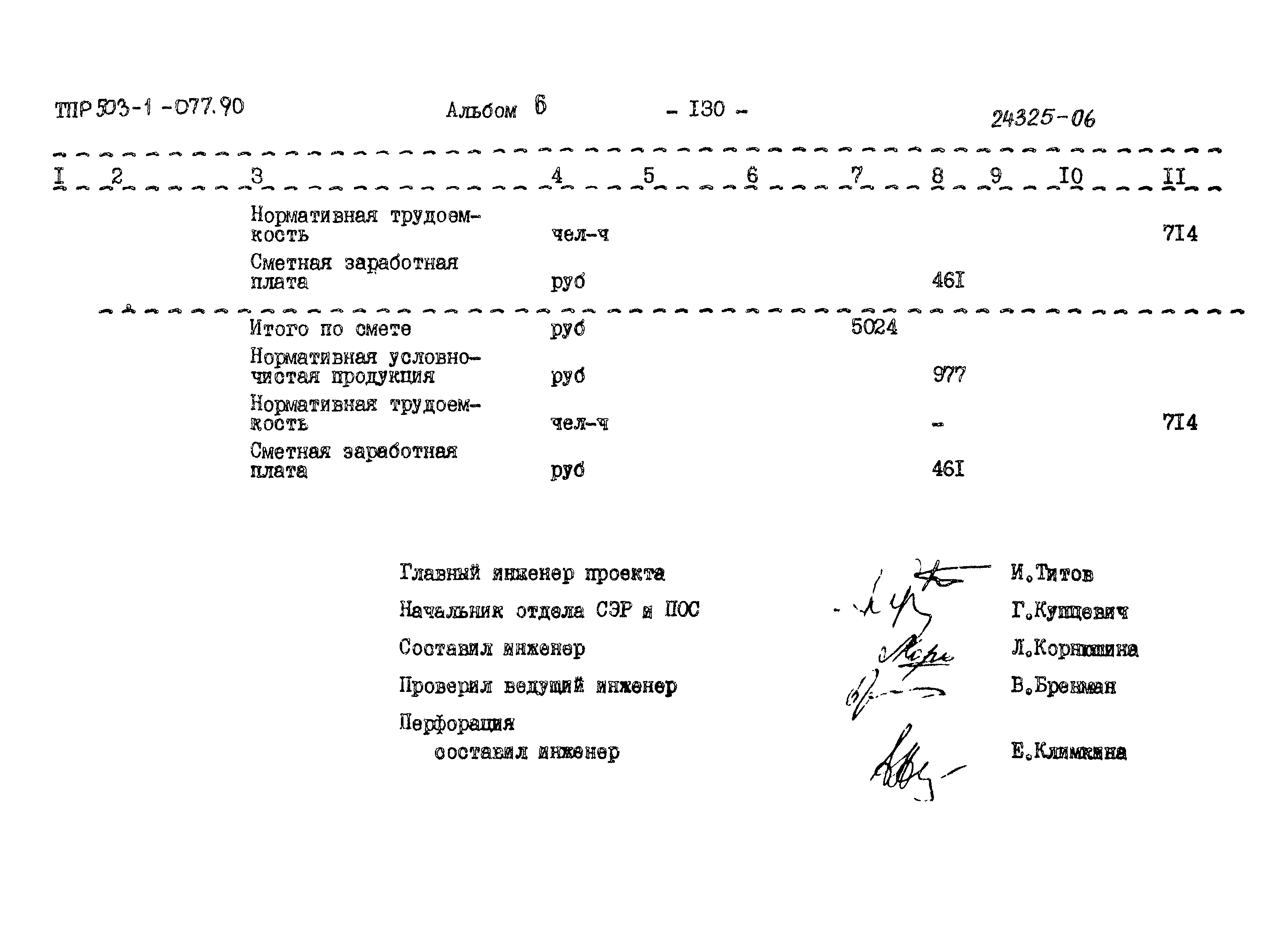 Типовые проектные решения 503-1-077.90