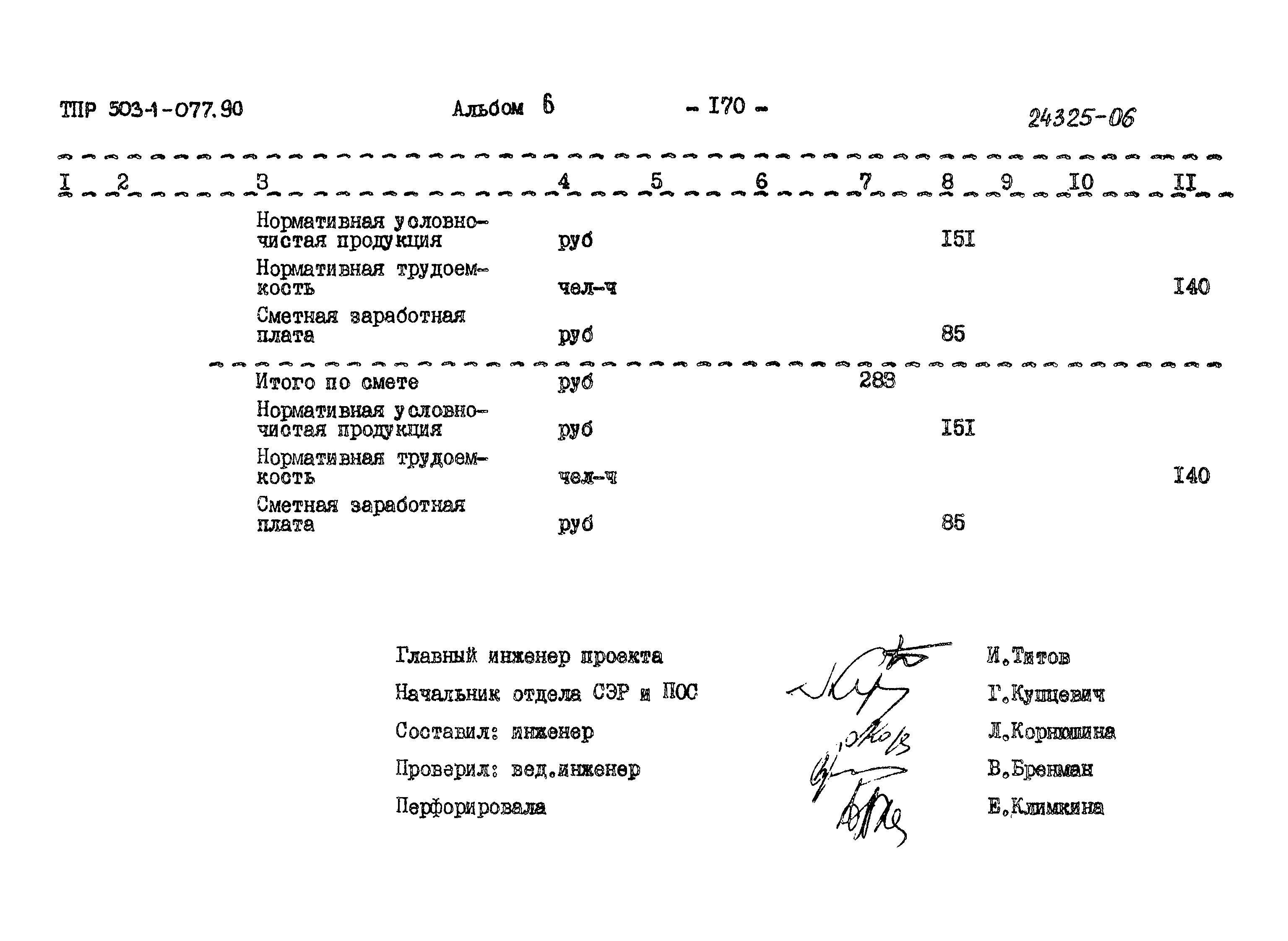 Типовые проектные решения 503-1-077.90