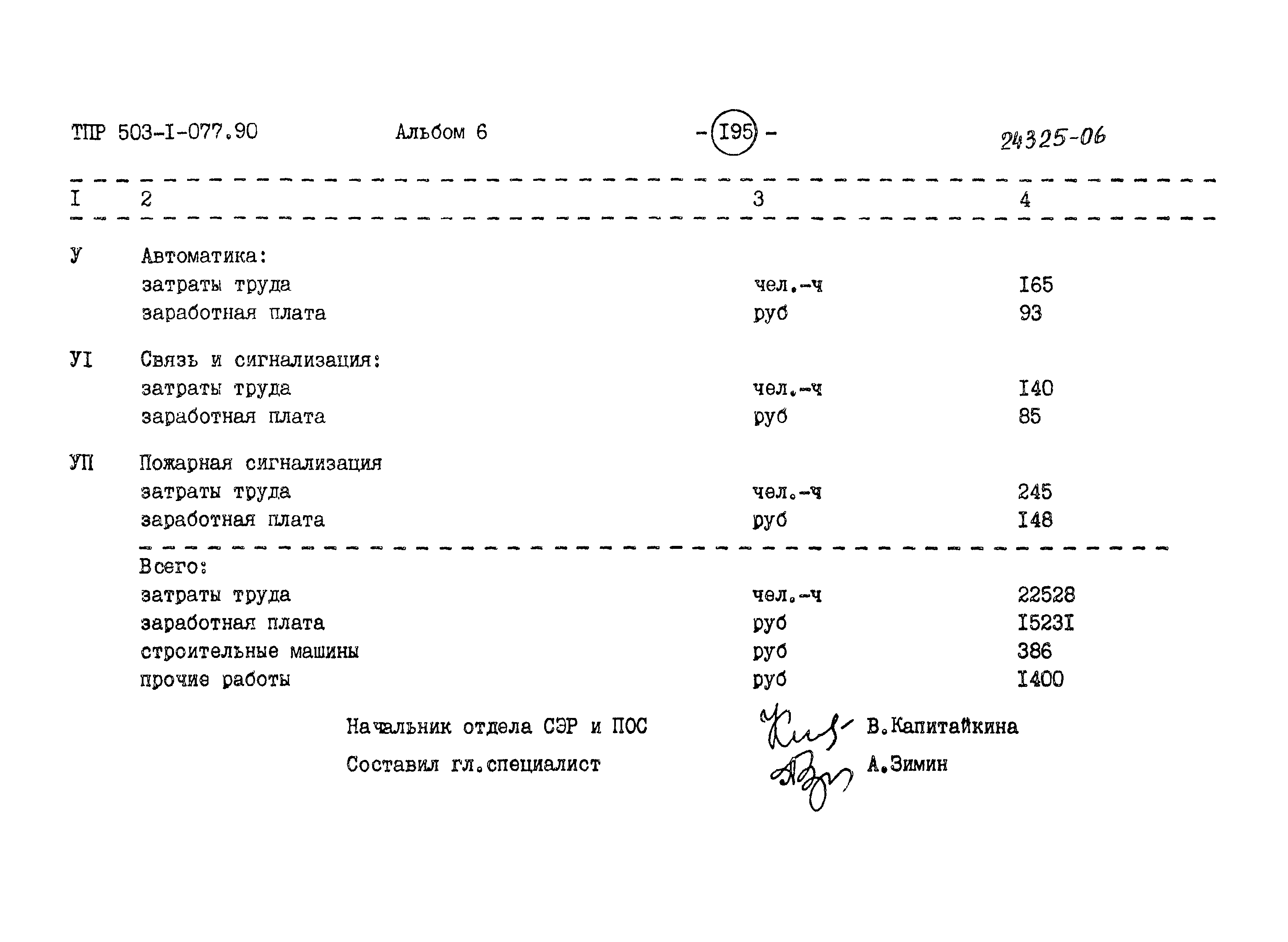 Типовые проектные решения 503-1-077.90