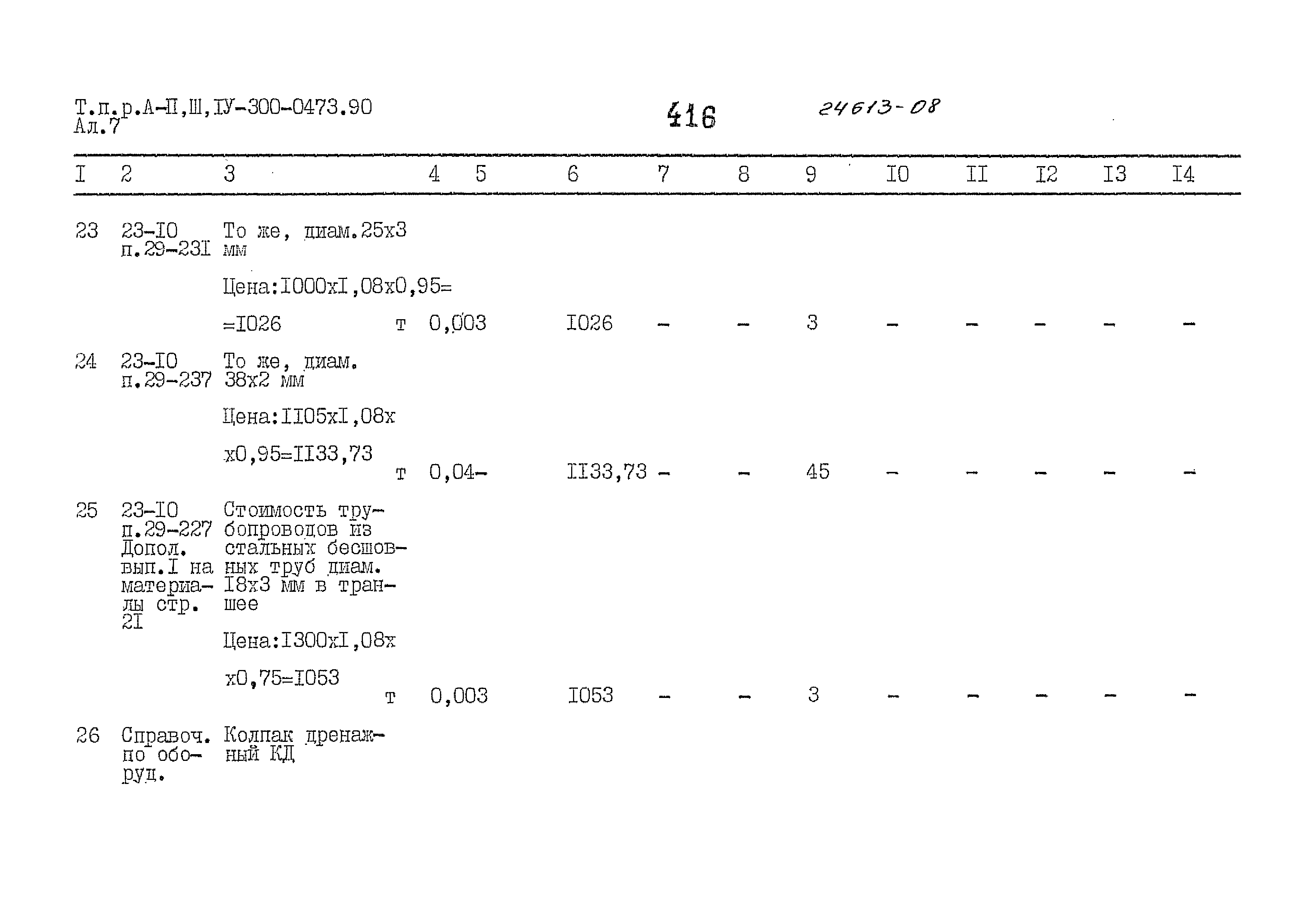 Типовые проектные решения А-II,III,IV-300-0473.90