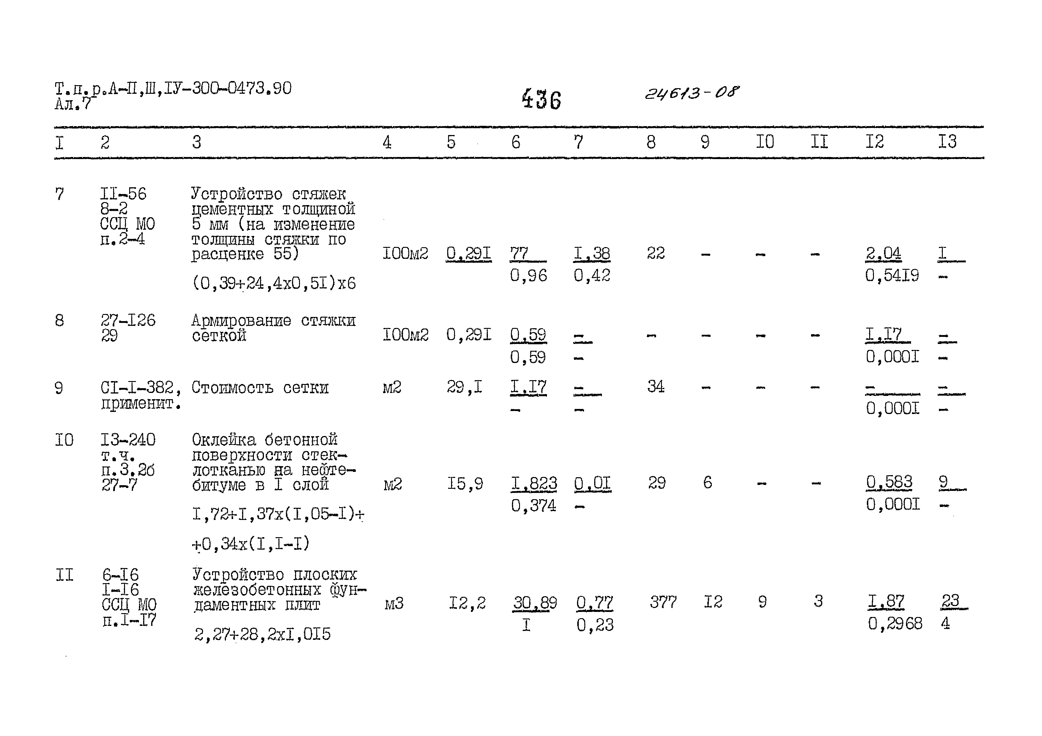 Типовые проектные решения А-II,III,IV-300-0473.90