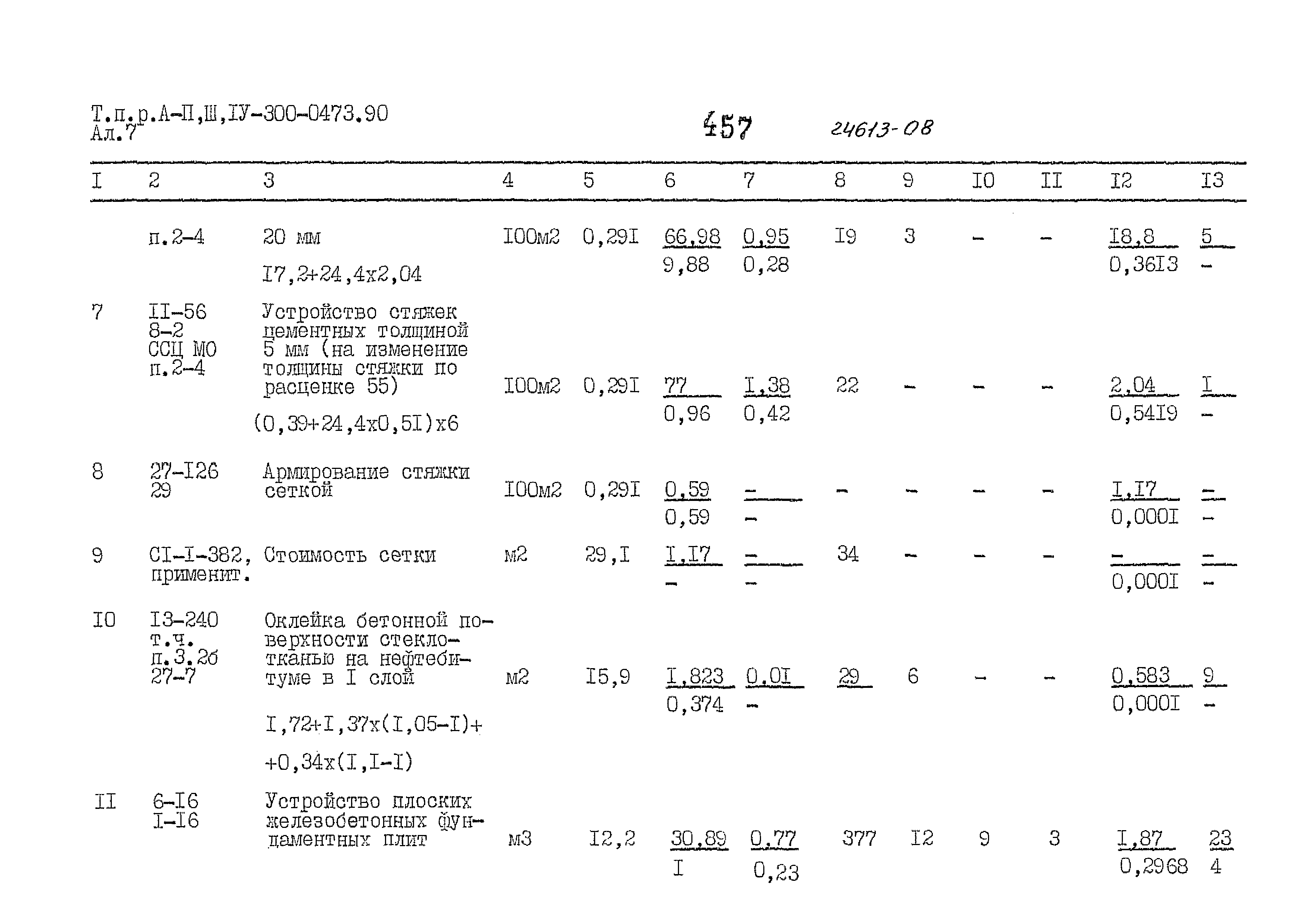 Типовые проектные решения А-II,III,IV-300-0473.90