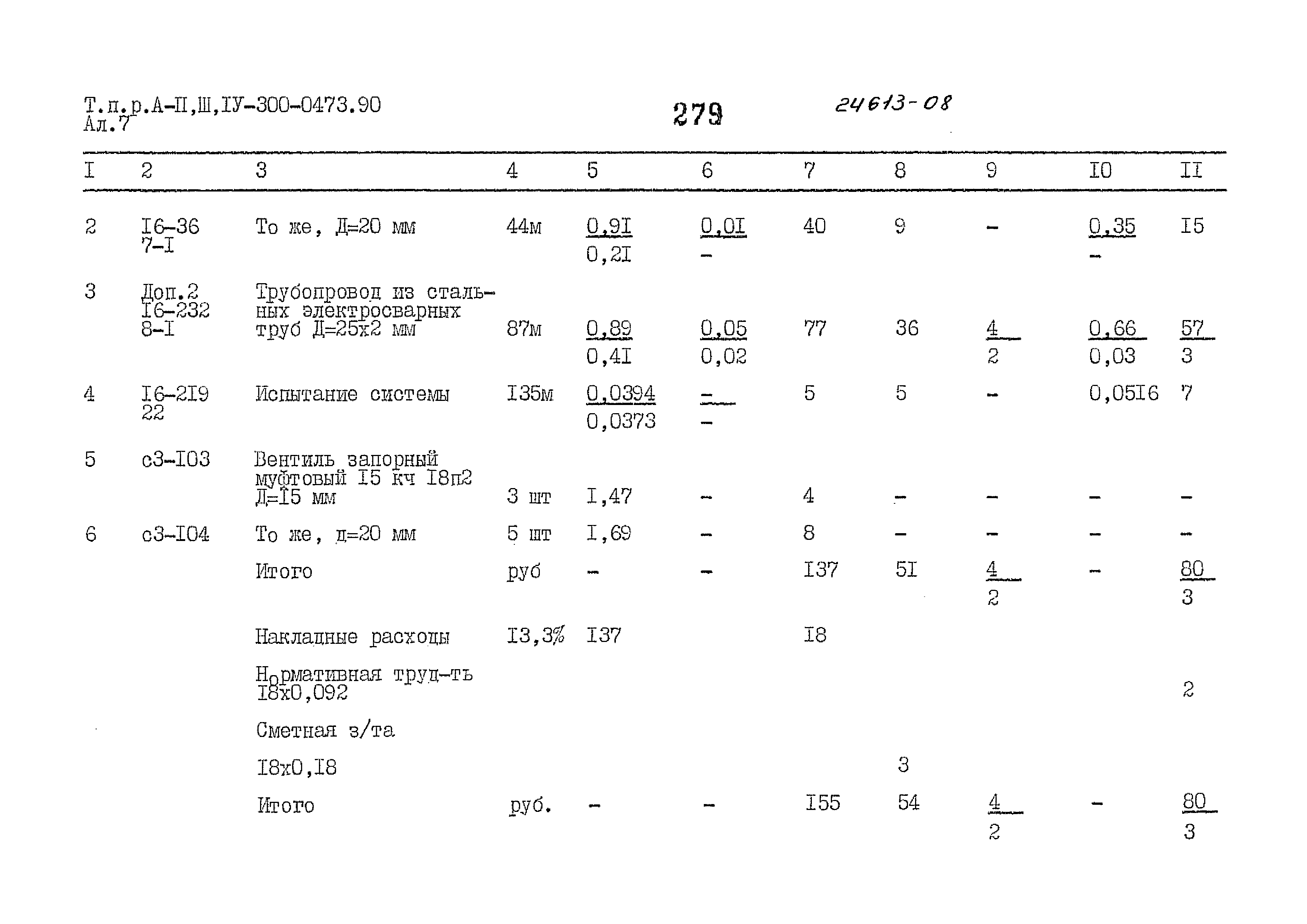 Типовые проектные решения А-II,III,IV-300-0473.90