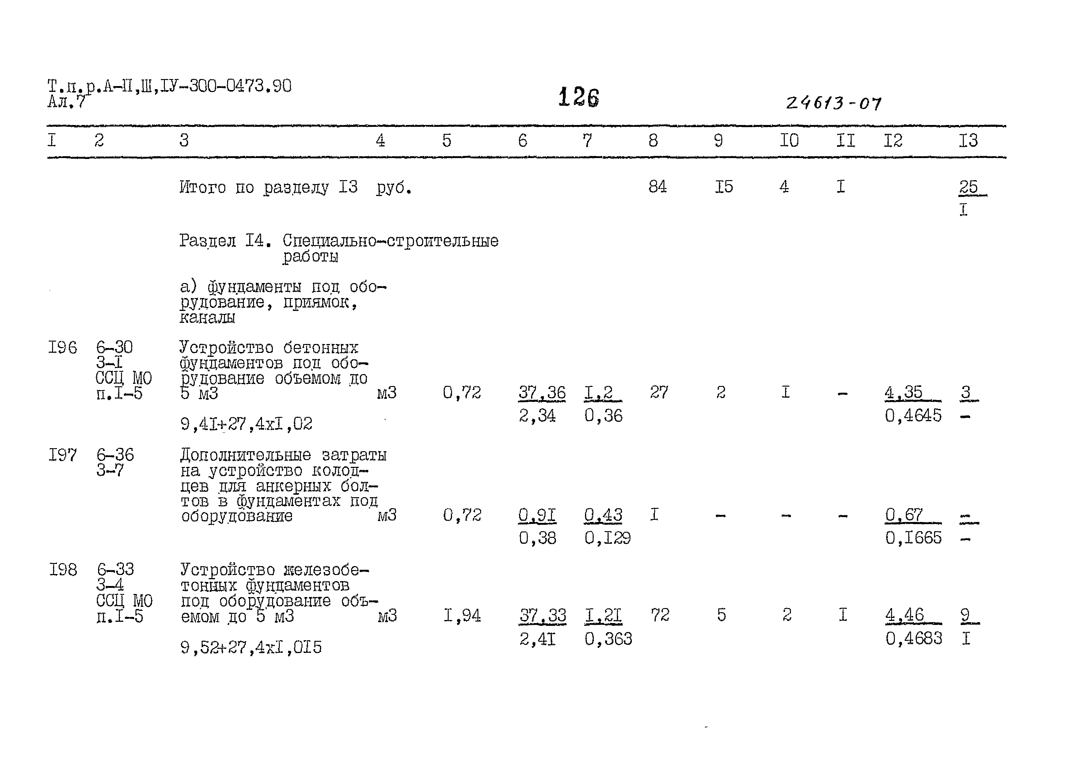 Типовые проектные решения А-II,III,IV-300-0473.90