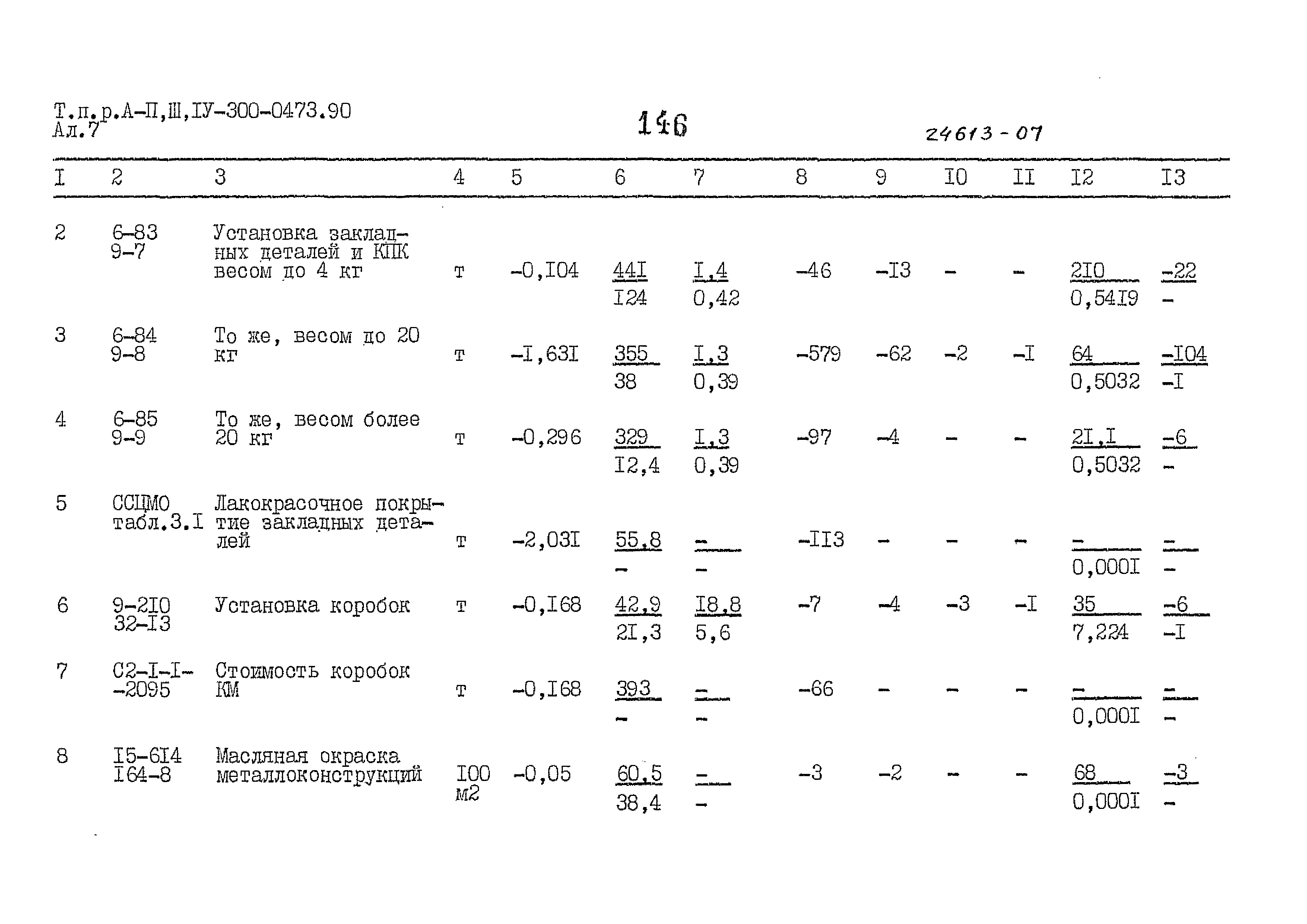 Типовые проектные решения А-II,III,IV-300-0473.90