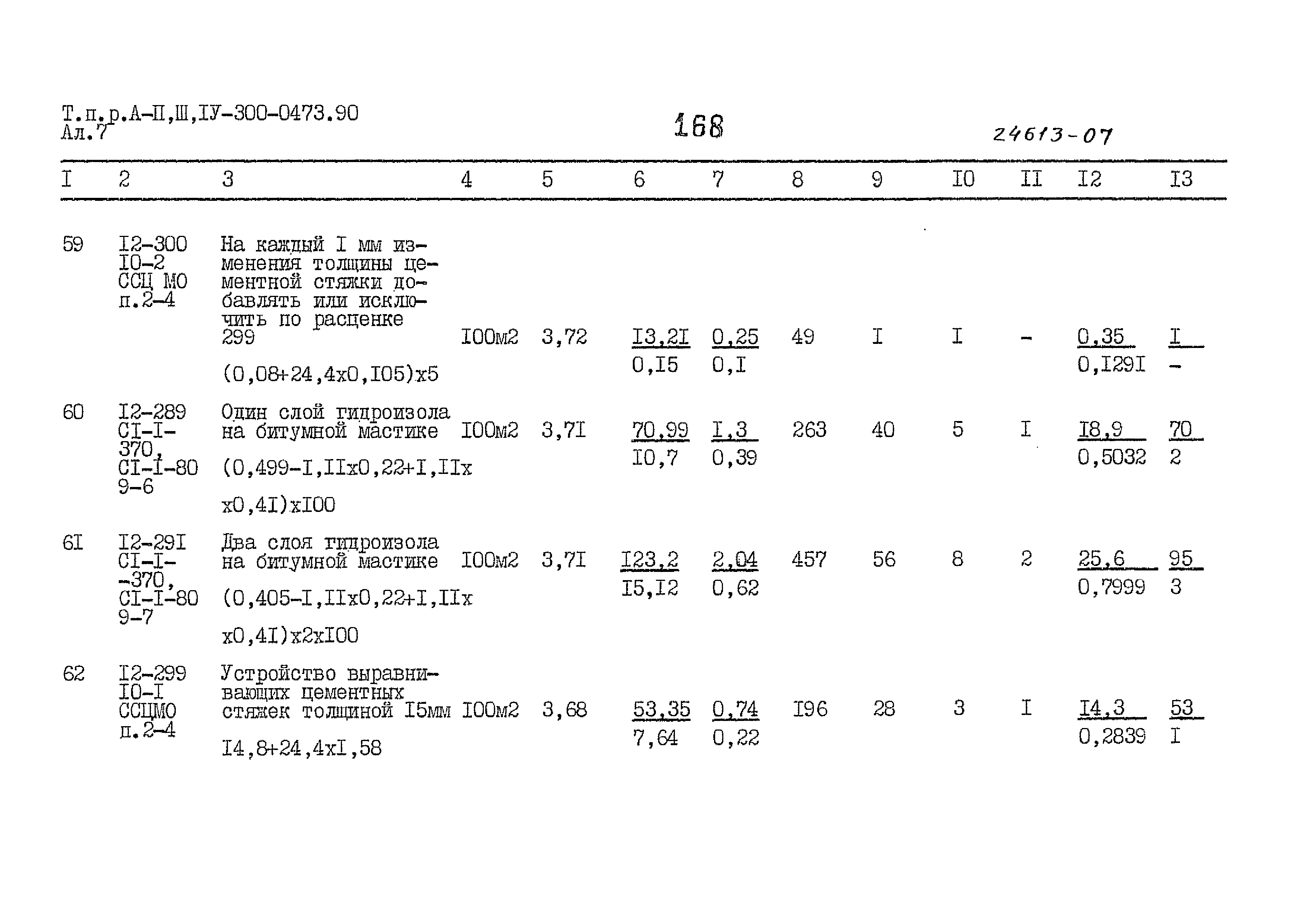 Типовые проектные решения А-II,III,IV-300-0473.90